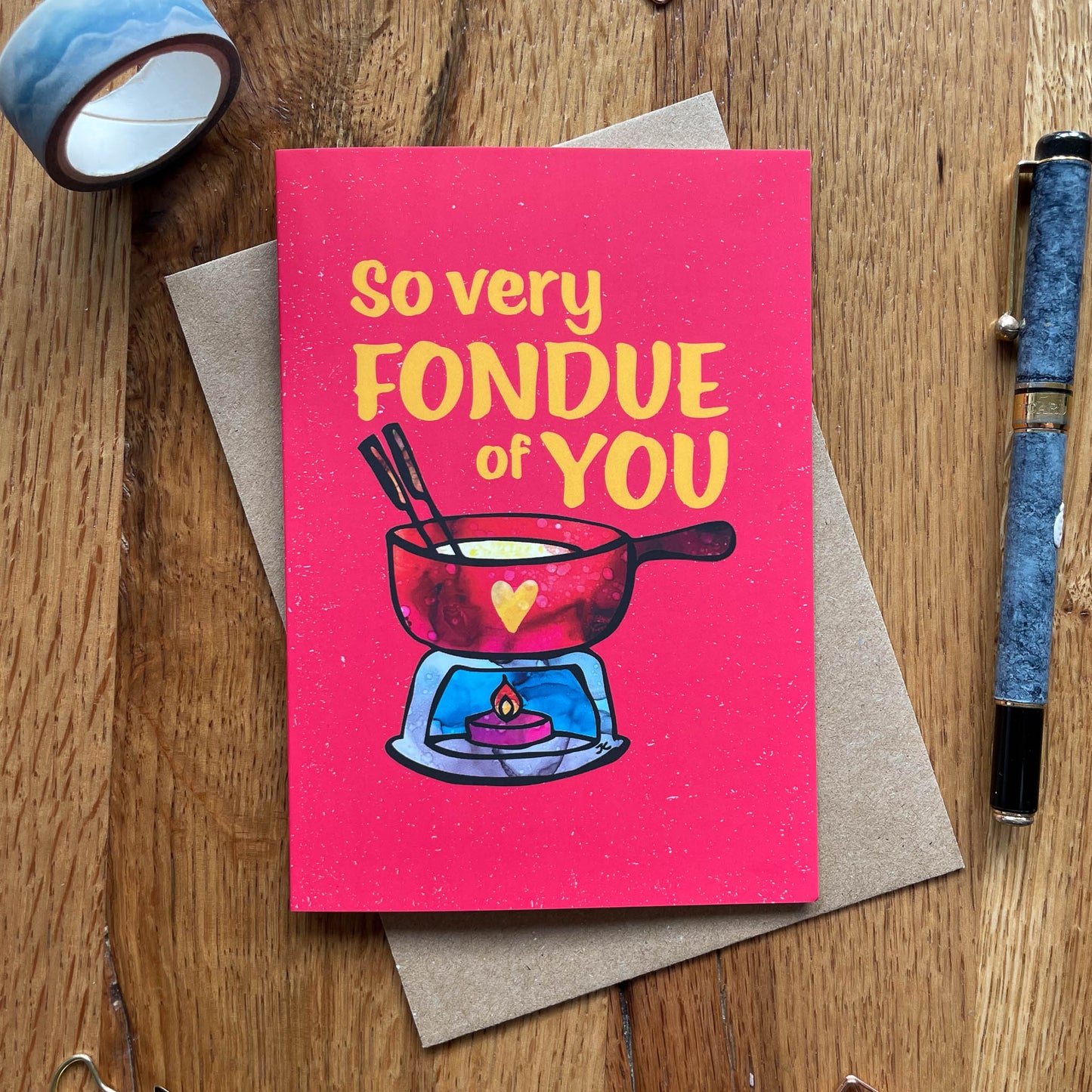 Fondue Pun Card
