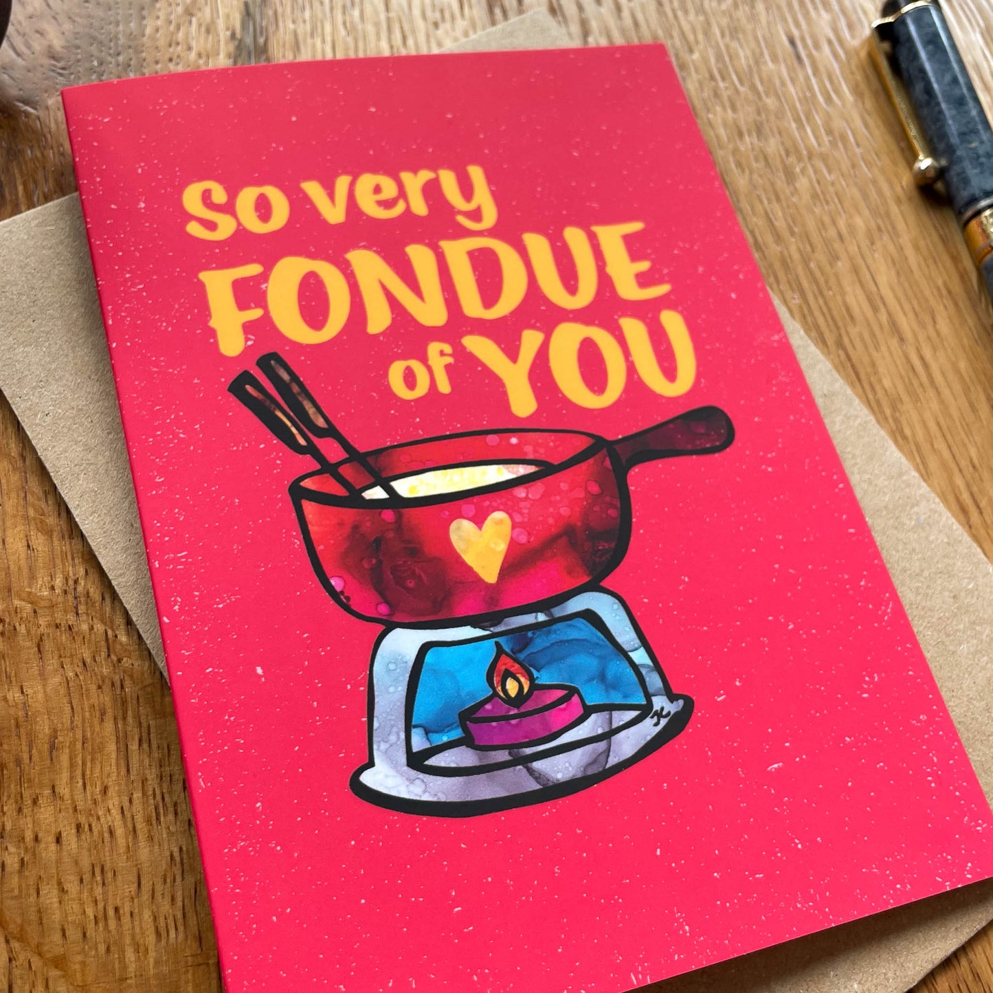 Fondue Pun Card