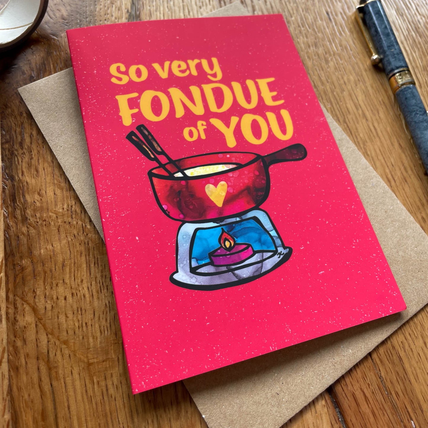 Fondue Pun Card