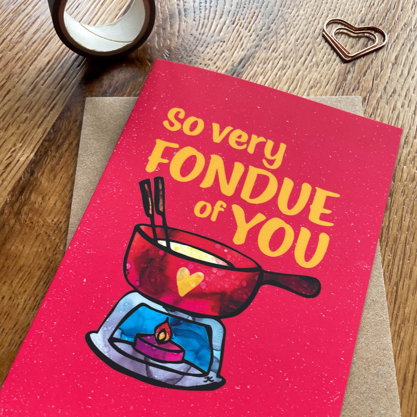 Fondue Pun Card