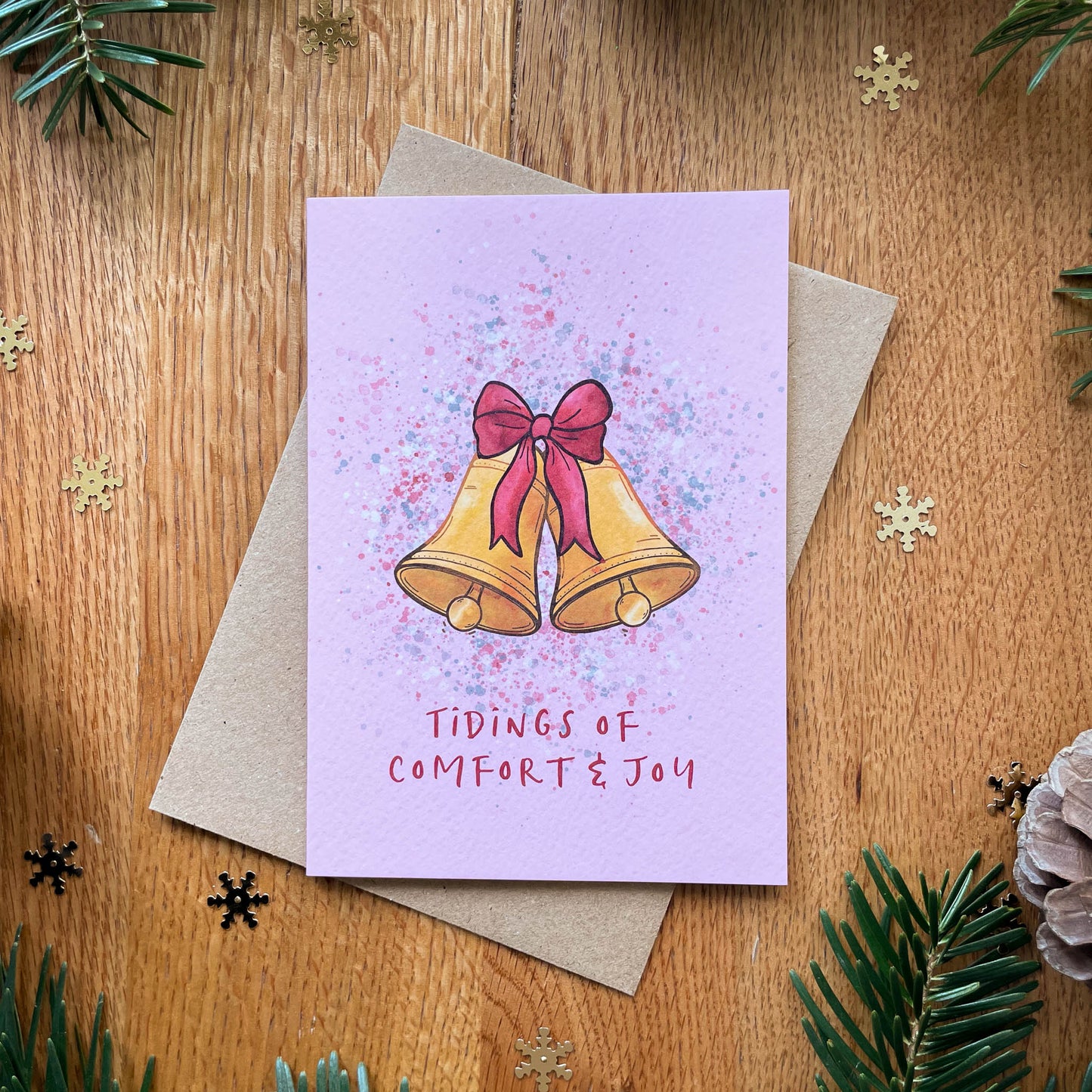 Christmas Bells - Tidings of Comfort & Joy Christmas Card