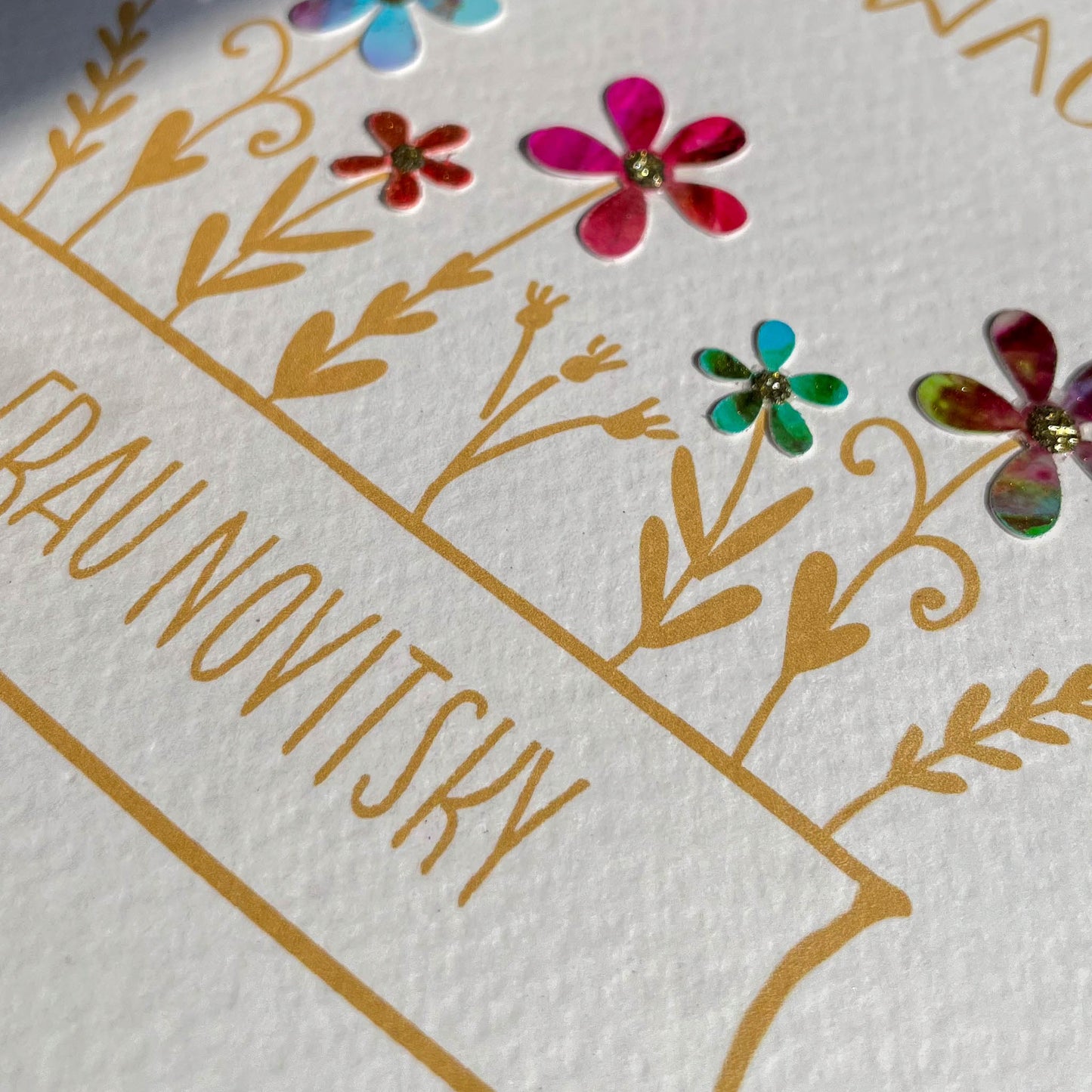 Personalised Teacher Appreciation Card "Thank you for helping me grow" in German