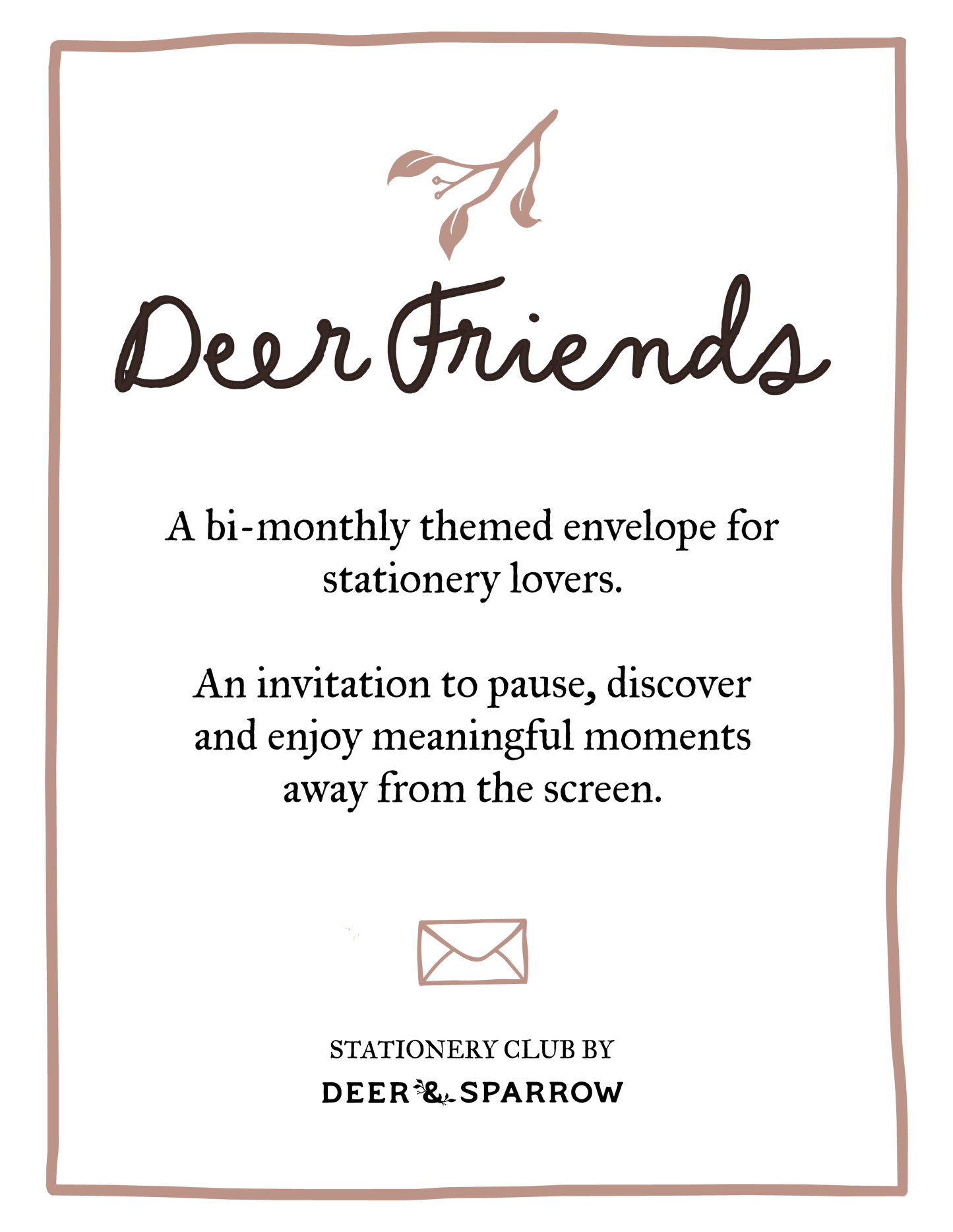 Deer Friends - Stationery Club Subscription