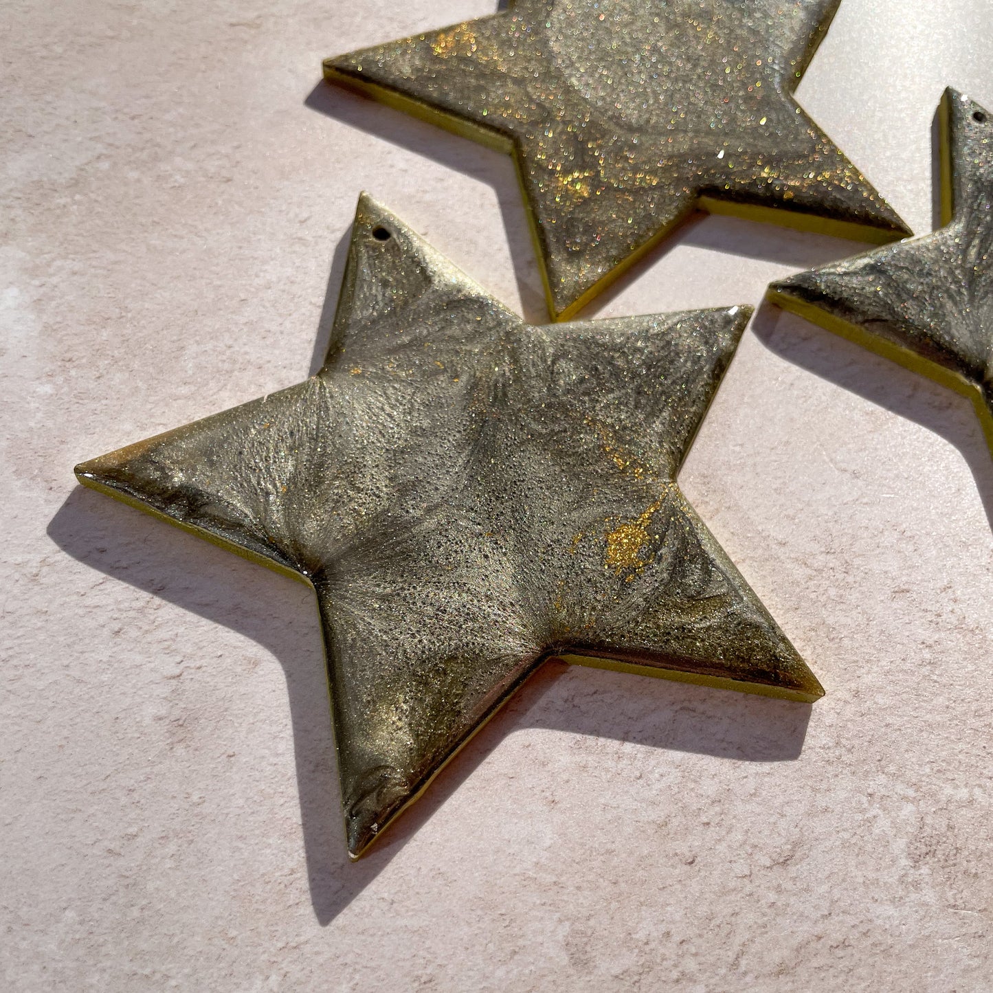 Gold Star Christmas Tree Decoration