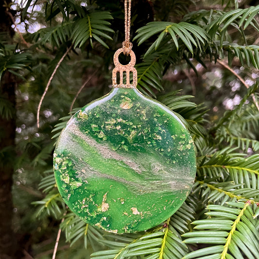 Forest Inspired Bauble Shaped Christmas Tree Decoration