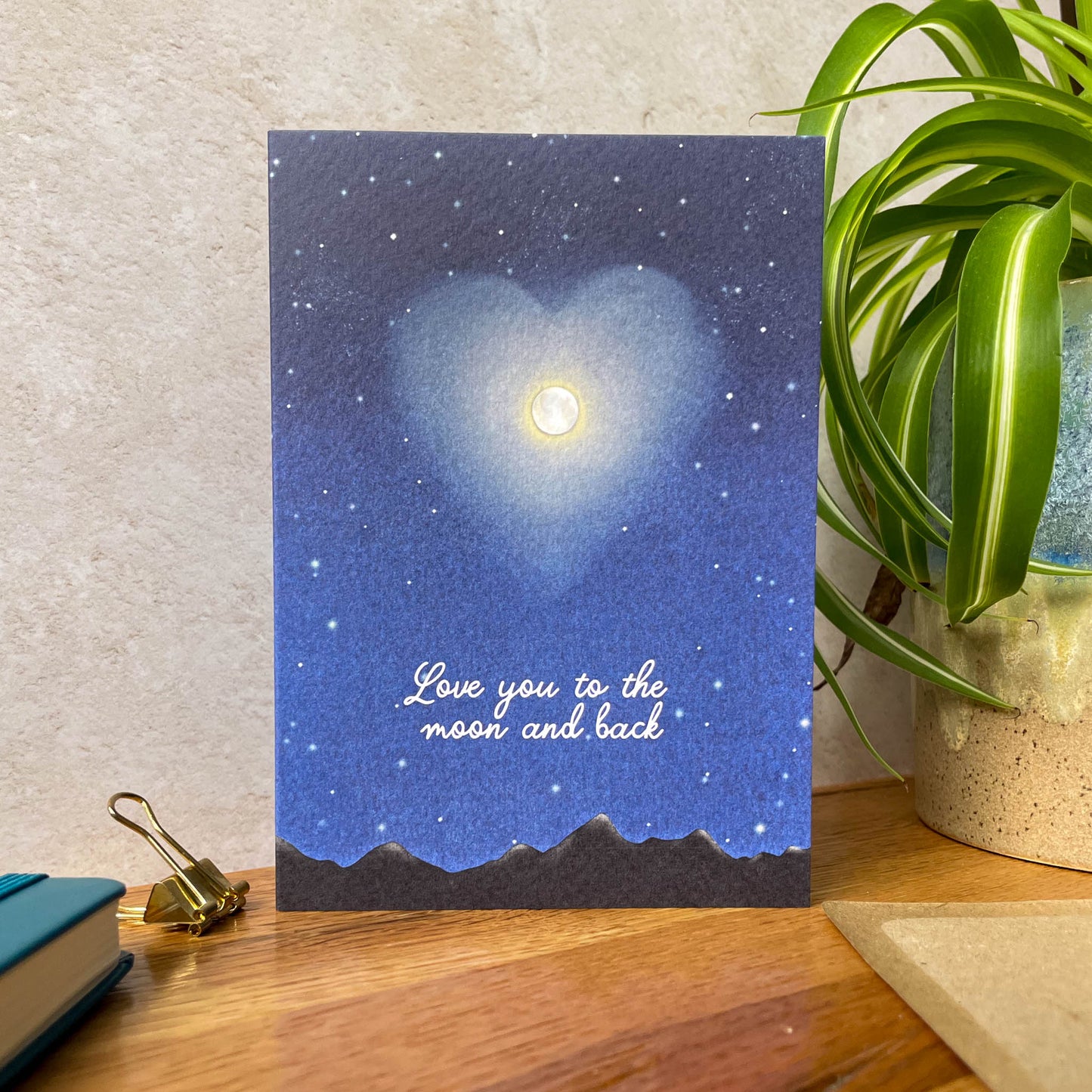 Love You to the Moon and Back – A Greeting Card for Dreamers & Stargazers
