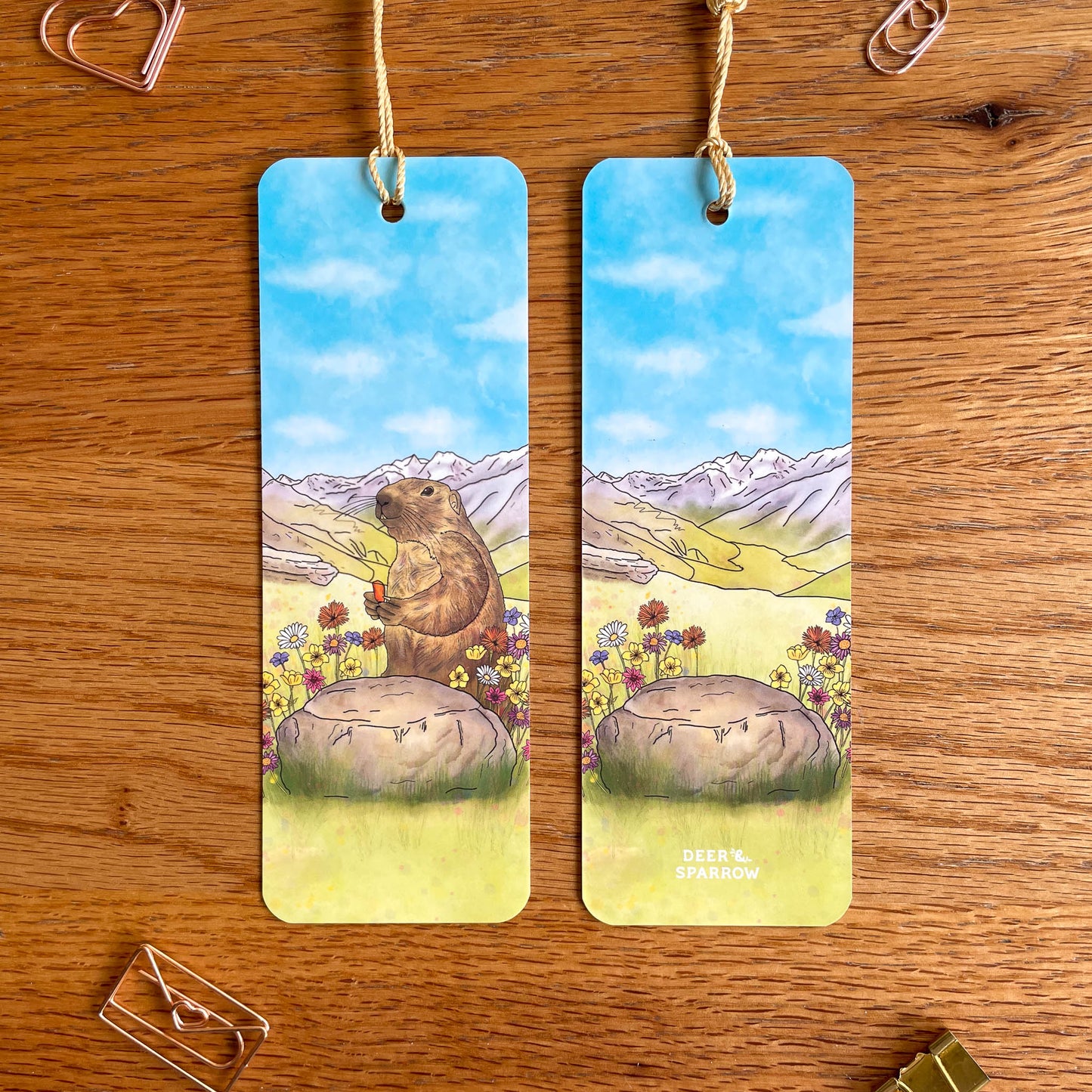 Marmot in the Swiss Alps Bookmark (Saas Valley)