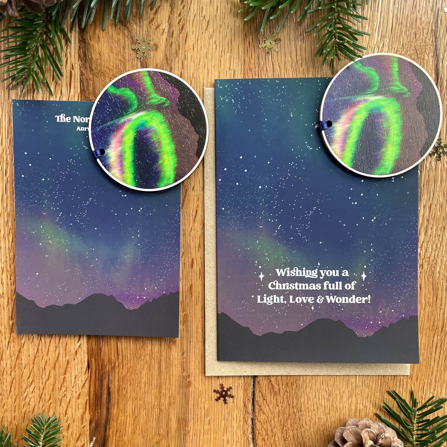 The Northern lights Ornament (Aurora Borealis)