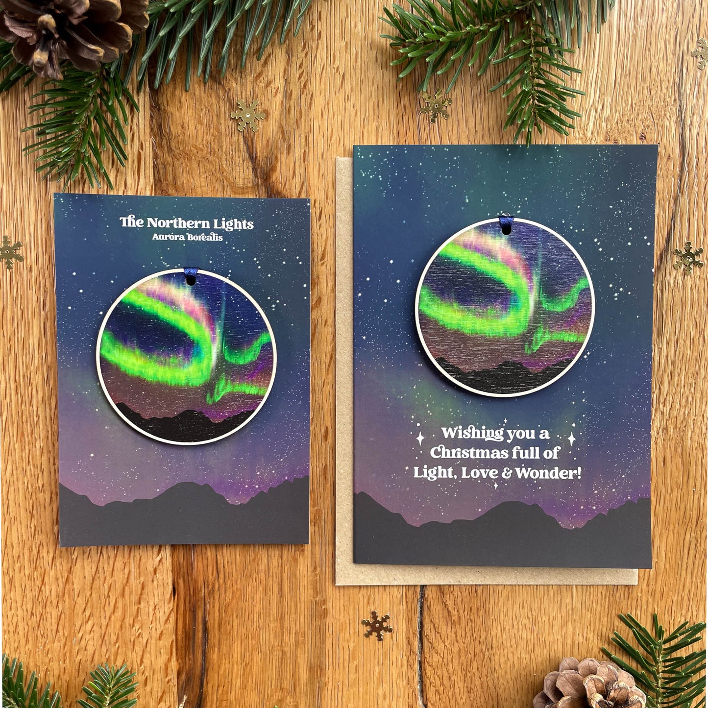 The Northern lights Ornament (Aurora Borealis)