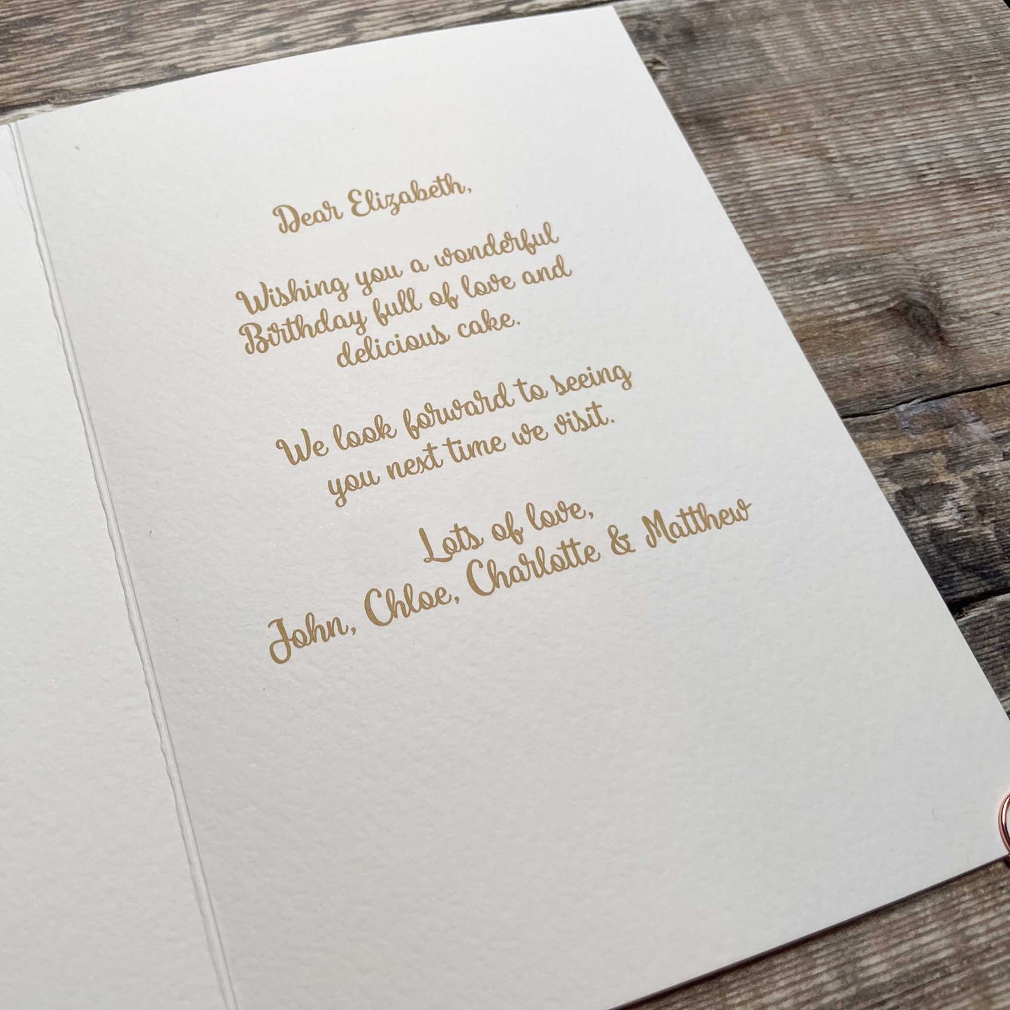 Personalised Floral Birthday Card