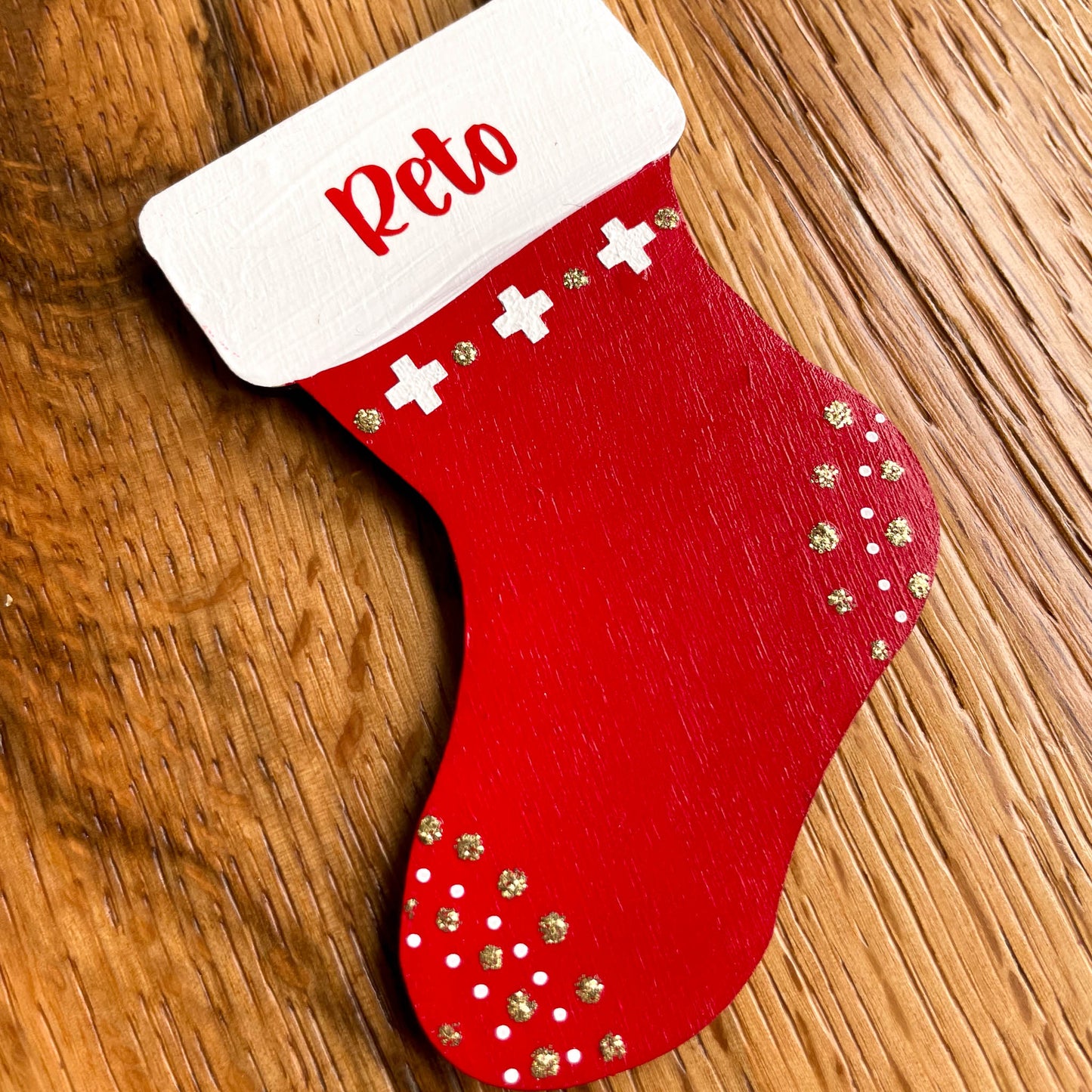 Personalised Christmas Stocking - Swiss Version