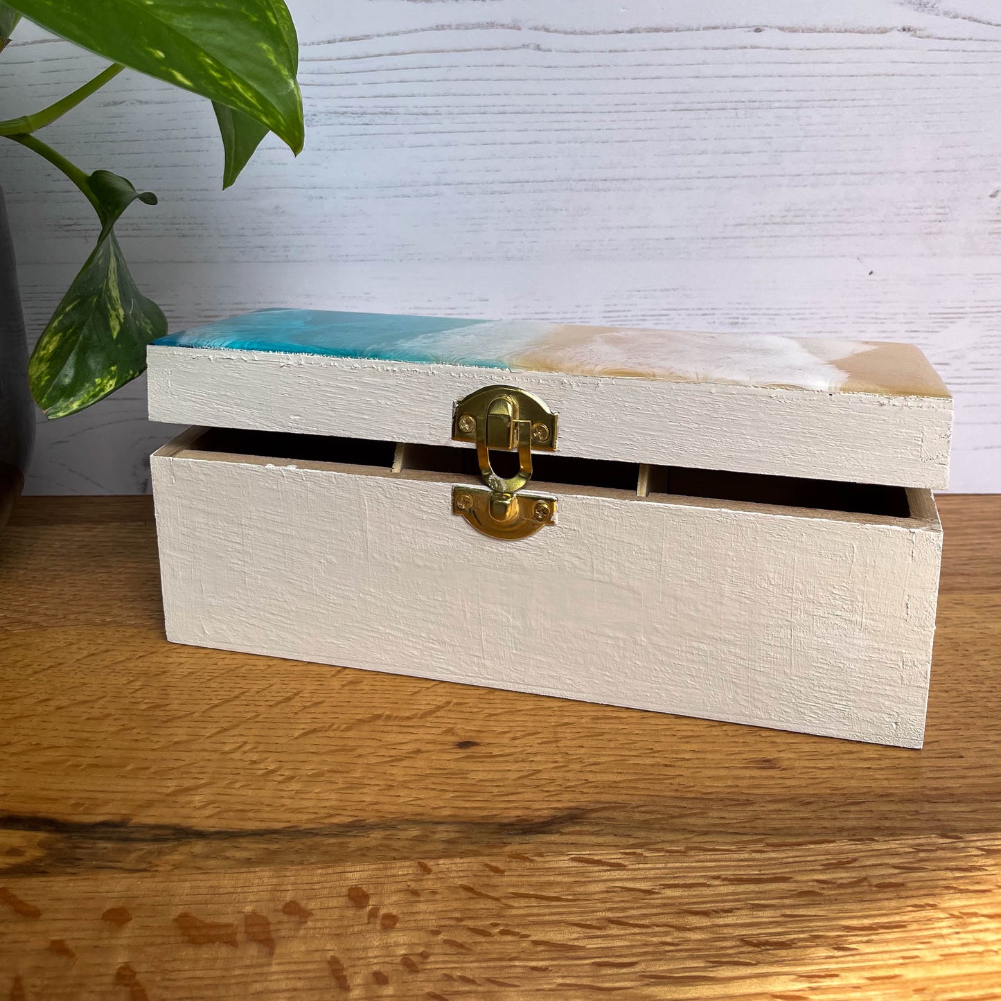 Elevate your kitchen decor with an ocean-inspired tea box