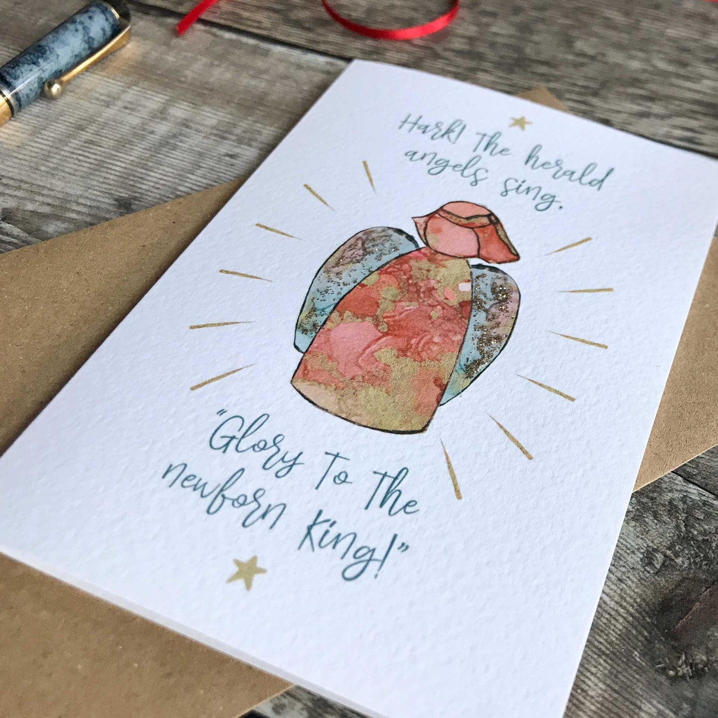 Hark! The Herald Angels Sing Christmas Card