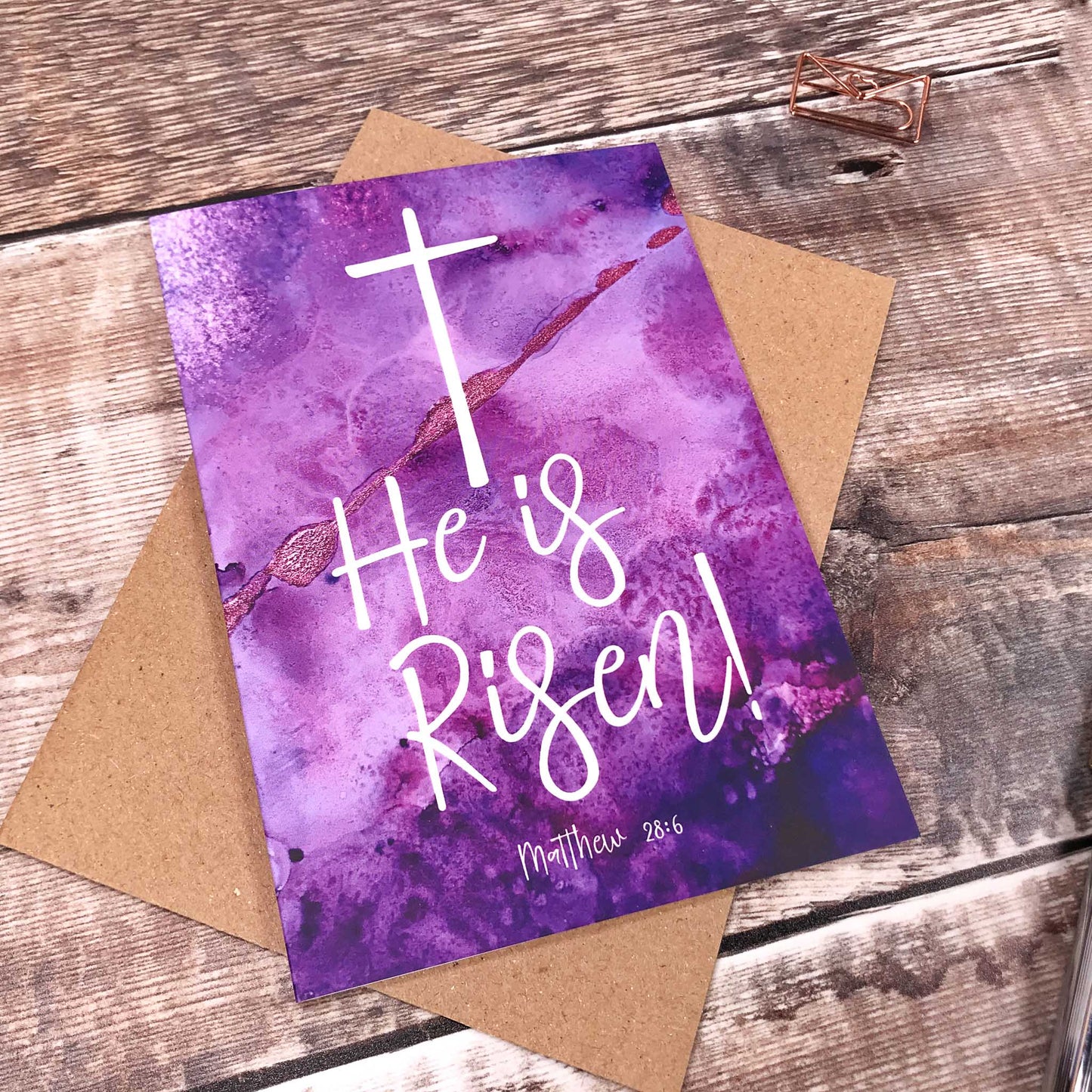 Easter Card with Cross