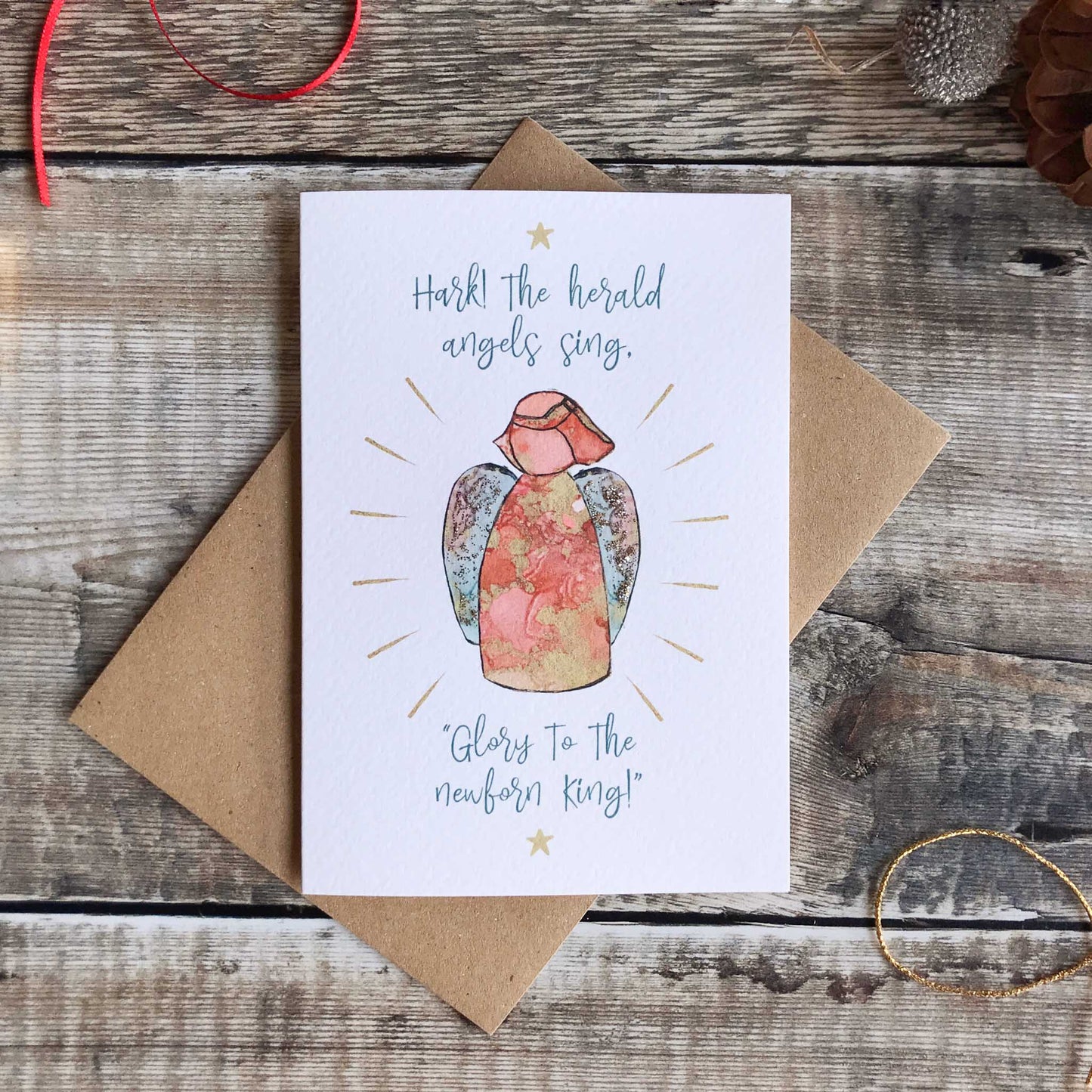 Hark! The Herald Angels Sing Christmas Card