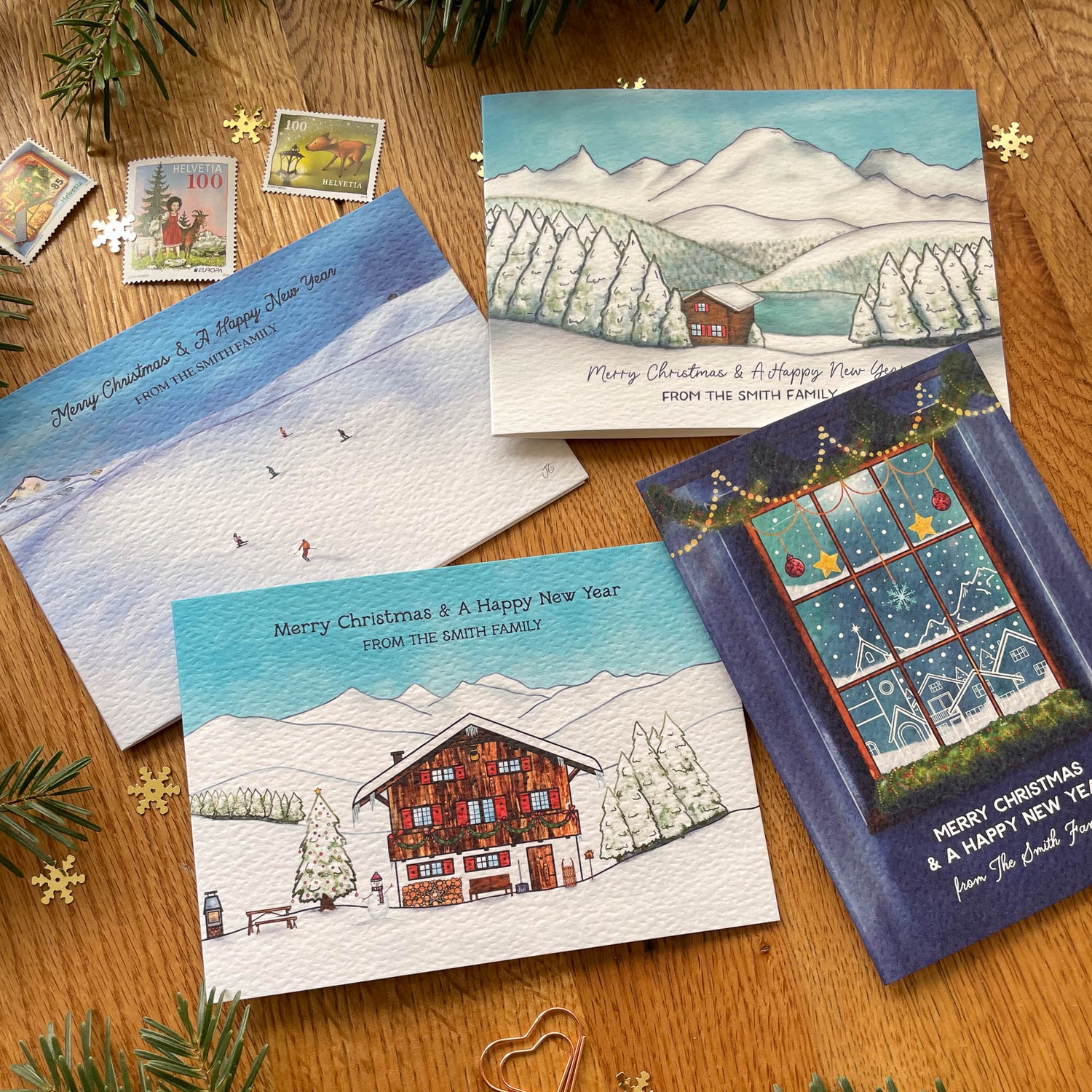 Personalised Christmas Card Sets