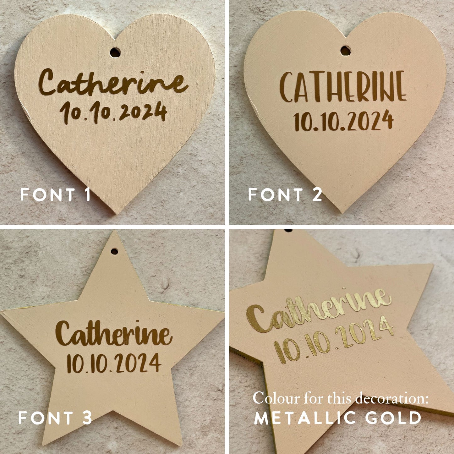 Ocean Heart Hanging Decoration with/without Greeting Card