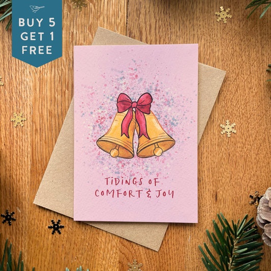 Christmas Bells - Tidings of Comfort & Joy Christmas Card