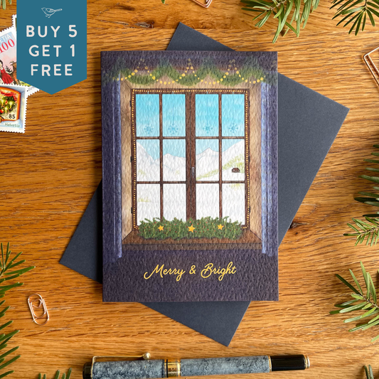 Merry & Bright Christmas Views from the Mountain Chalet