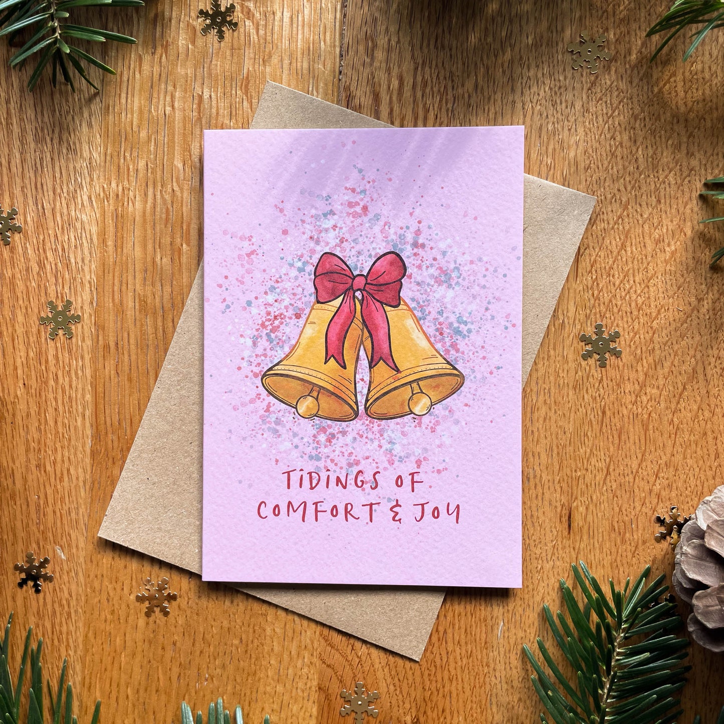 Christmas Bells - Tidings of Comfort & Joy Christmas Card