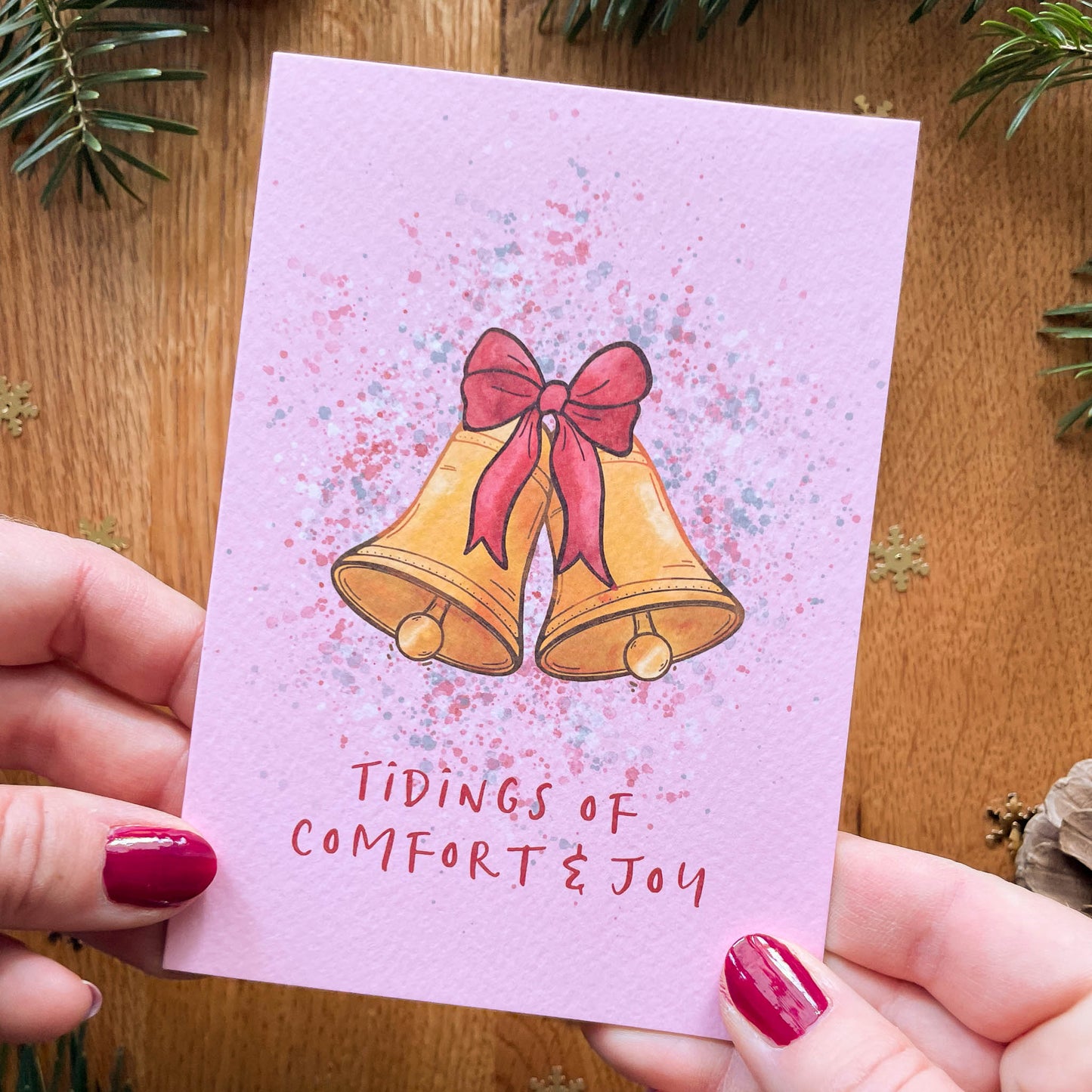 Christmas Bells - Tidings of Comfort & Joy Christmas Card