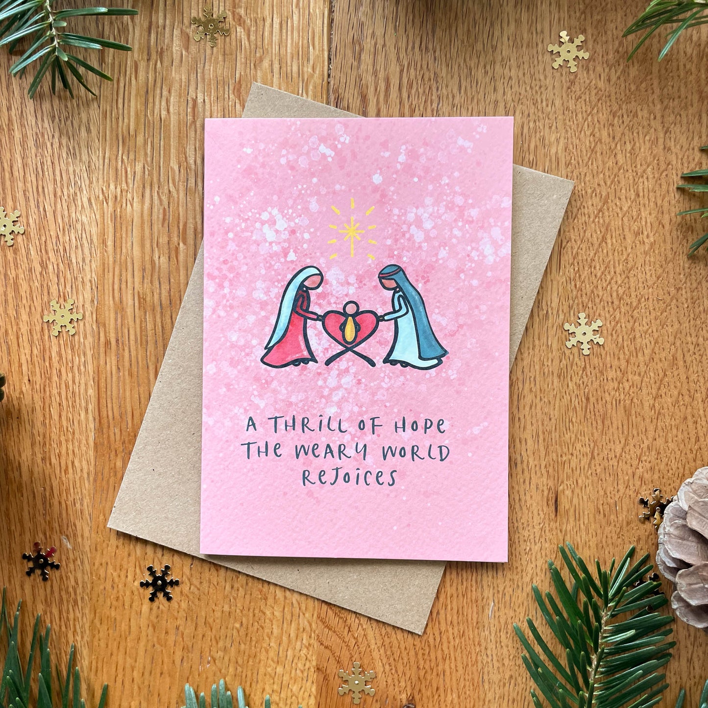 Nativity Scene - A Thrill of Hope Christmas Card