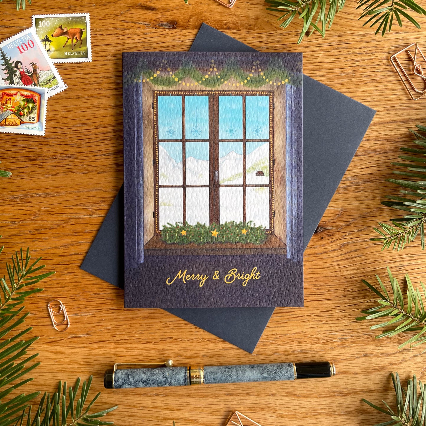 Merry & Bright Christmas Views from the Mountain Chalet