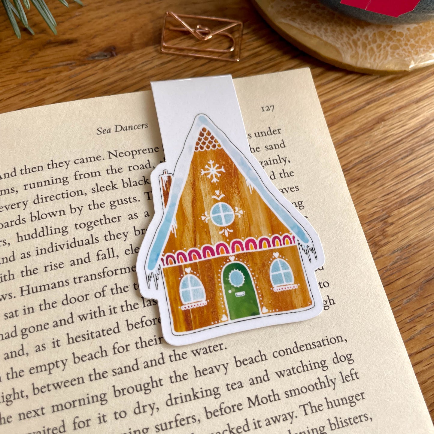 Gingerbread House Magnetic Book Mark
