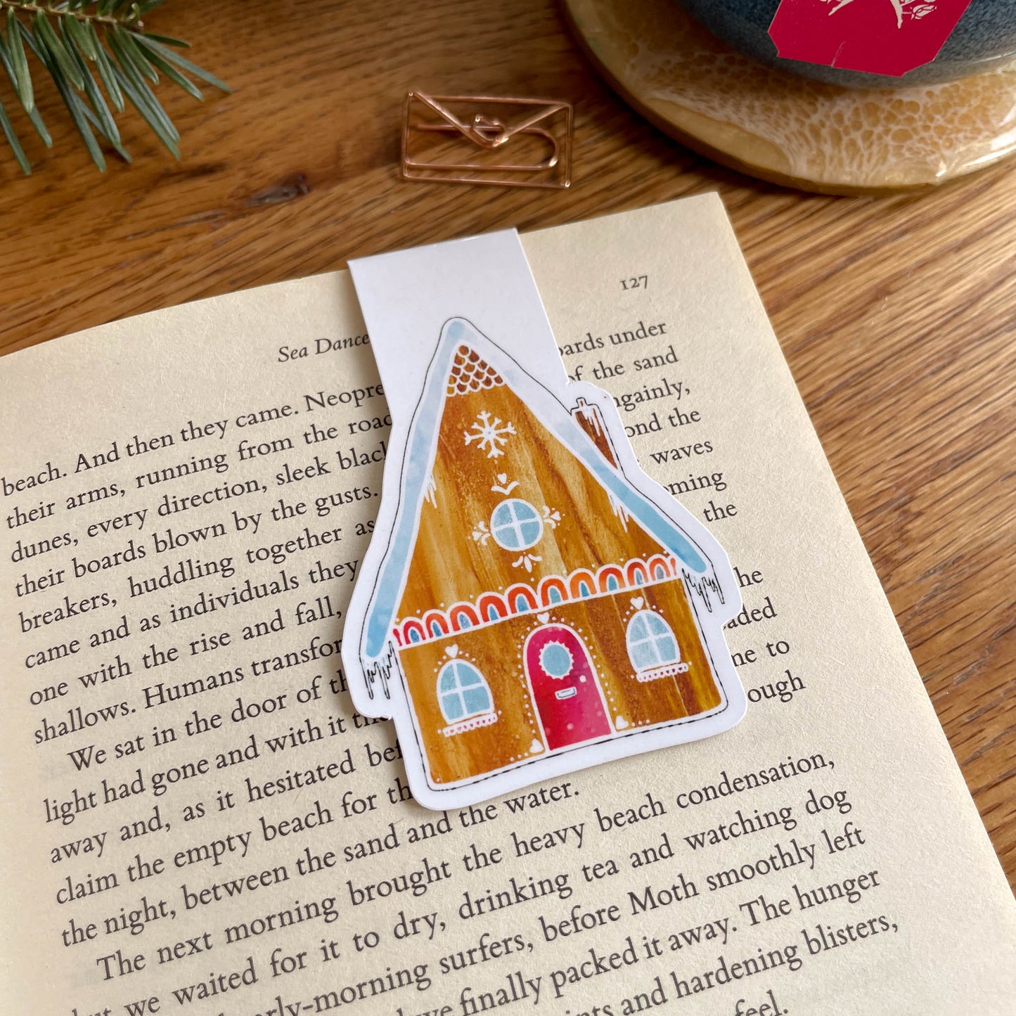 Gingerbread House Magnetic Book Mark