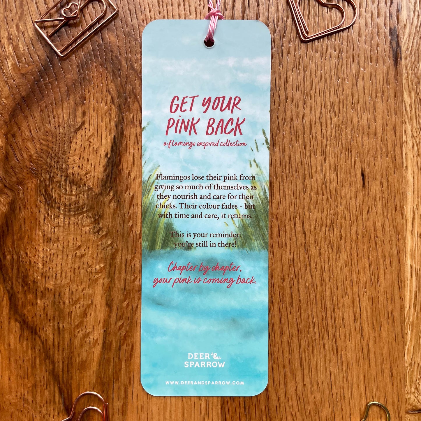 Flamingo Bookmark - Get your pink back collection
