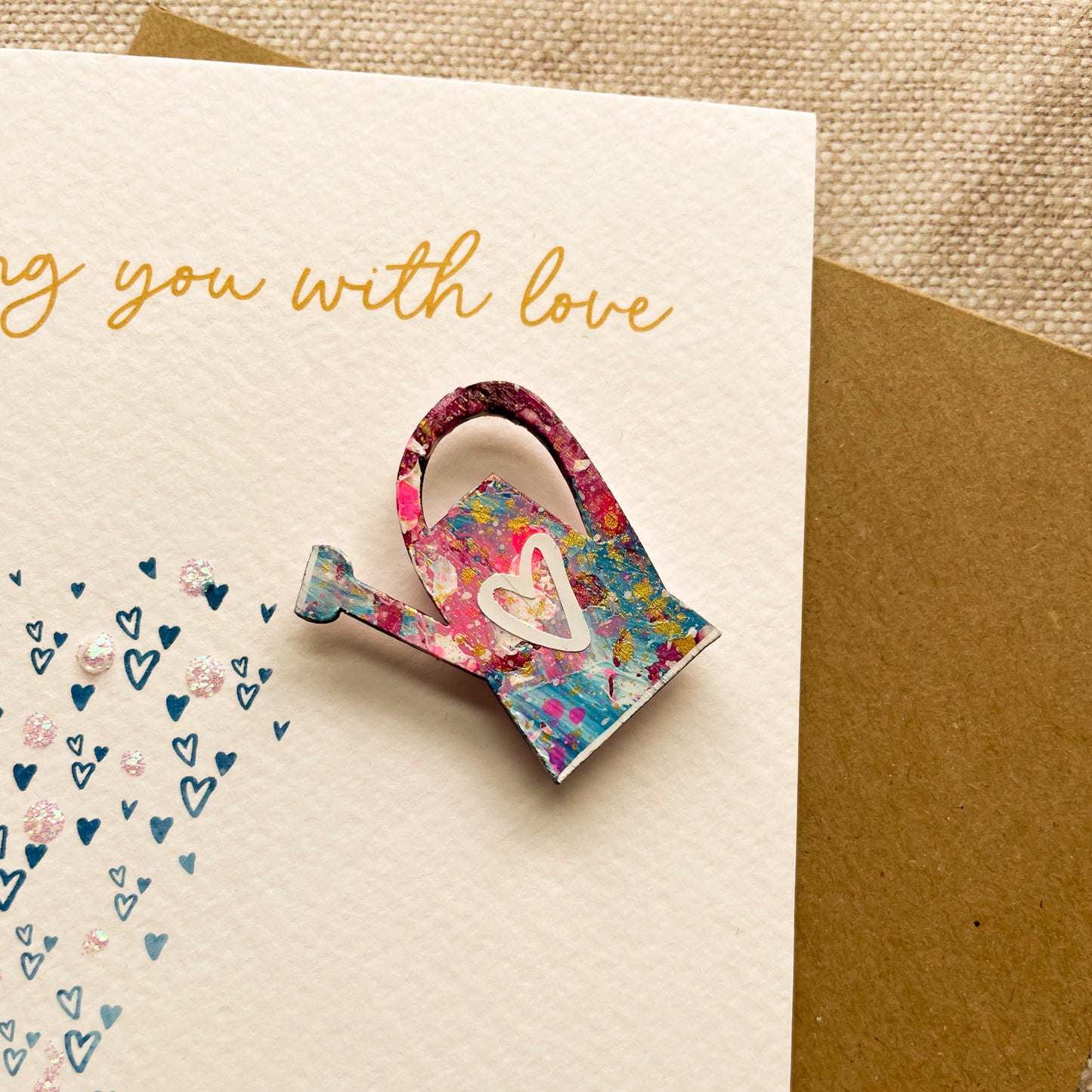 Magnet Keepsake & Mother's Day Card - Showering you with Love
