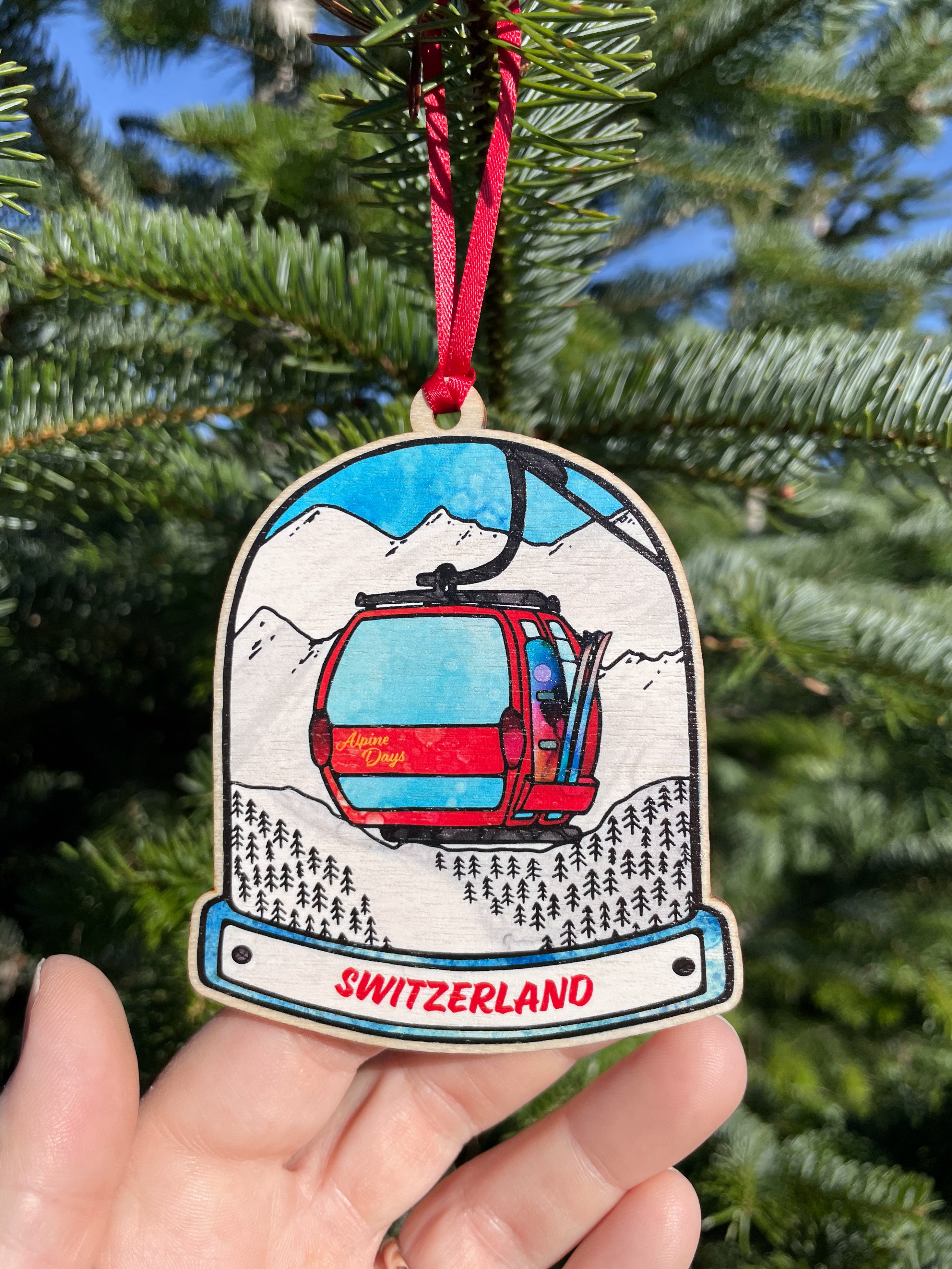 Skiing in Switzerland Souvenir