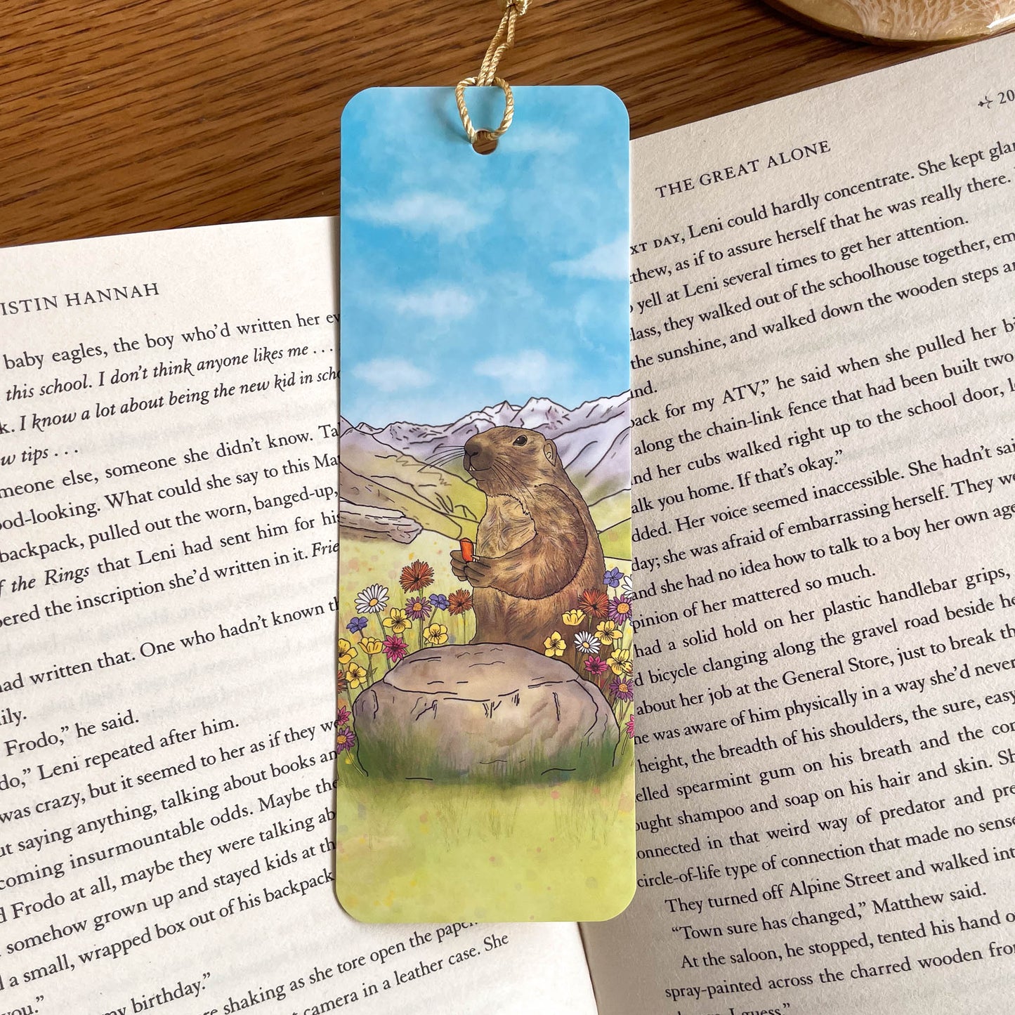Marmot in the Swiss Alps Bookmark (Saas Valley)