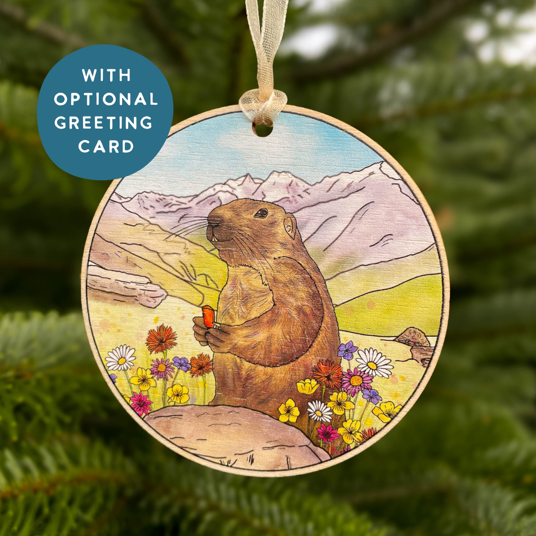 Marmot in the Swiss Alps Hanging Decoration