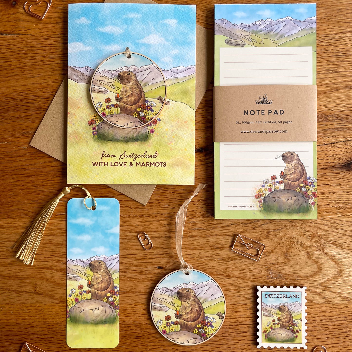 Marmot in the Swiss Alps Hanging Decoration