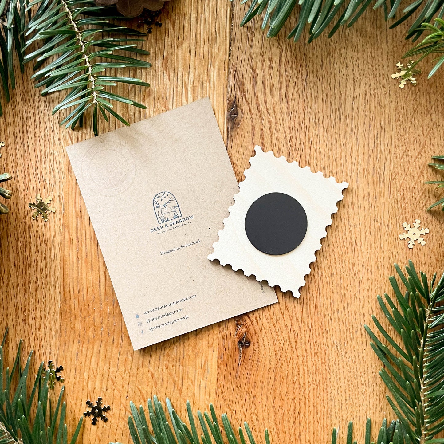 Marmot Postage-Stamp Magnet - Swiss Alps Souvenir