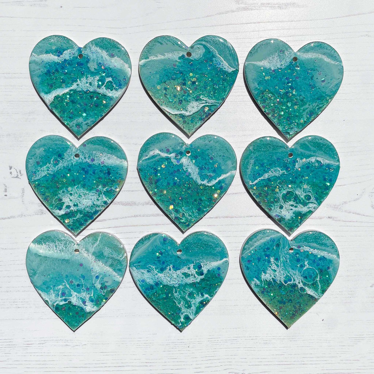 Swiss Lake Heart Decoration with/without greeting card