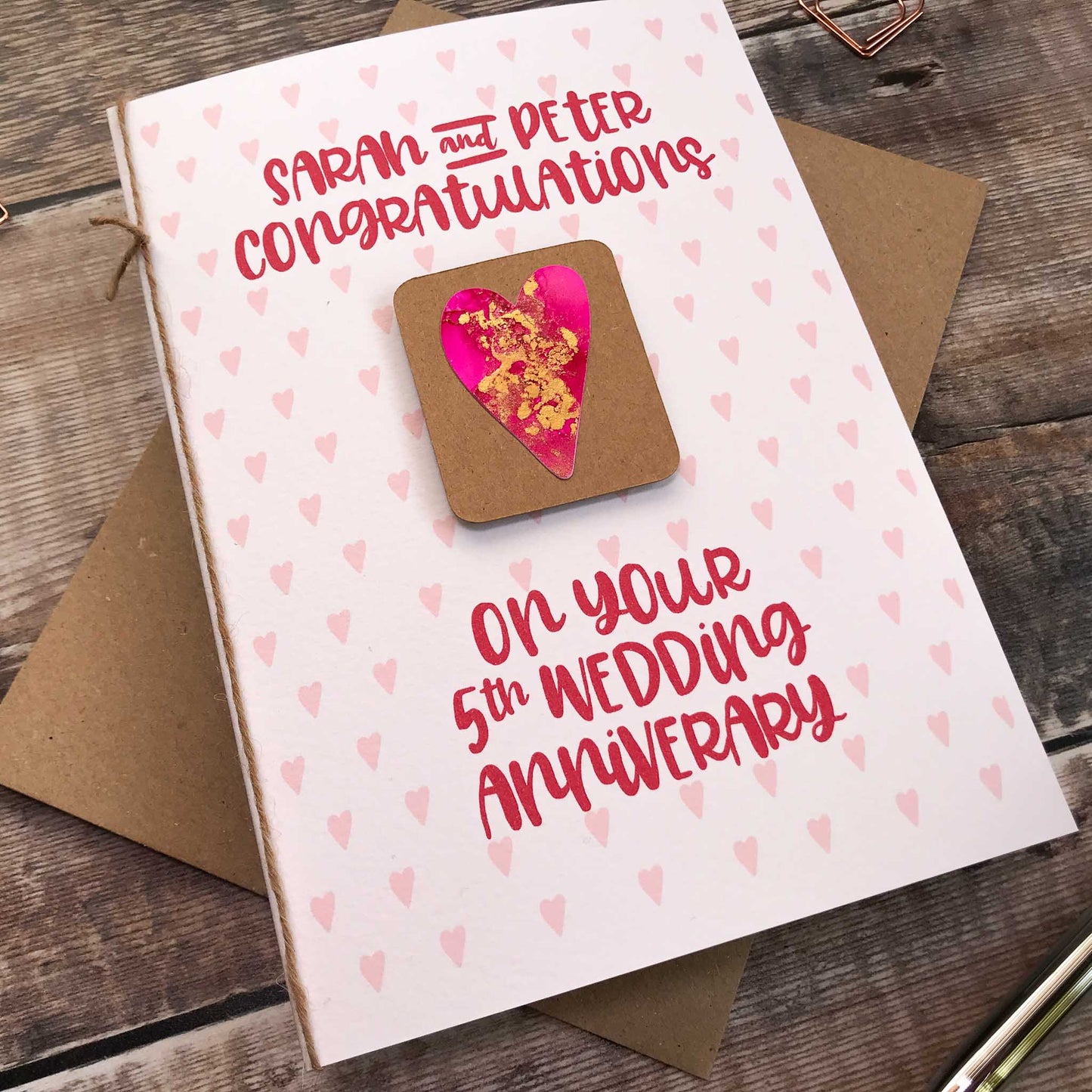 Personalised Wedding/ Anniversary Card