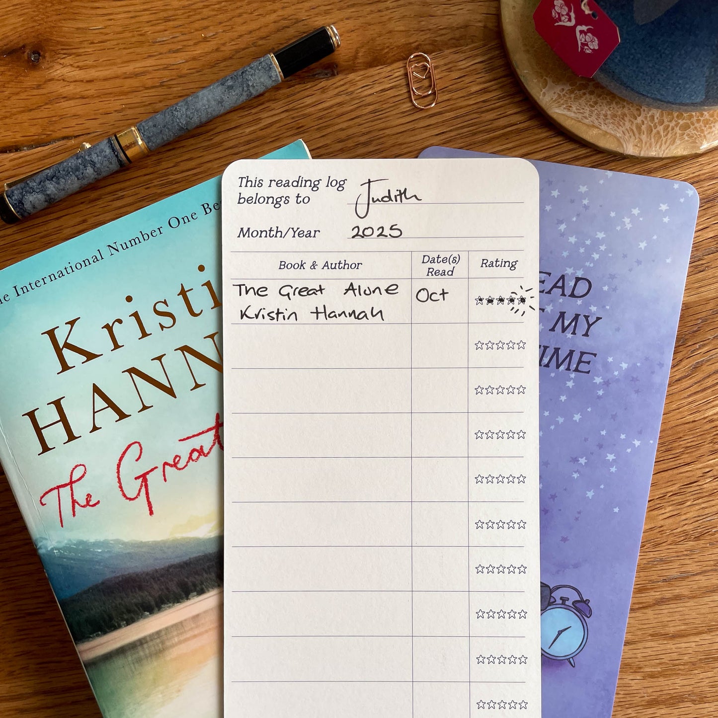 Reading Log Bookmark - Single, Set of 3, or Book Club Pack (10)