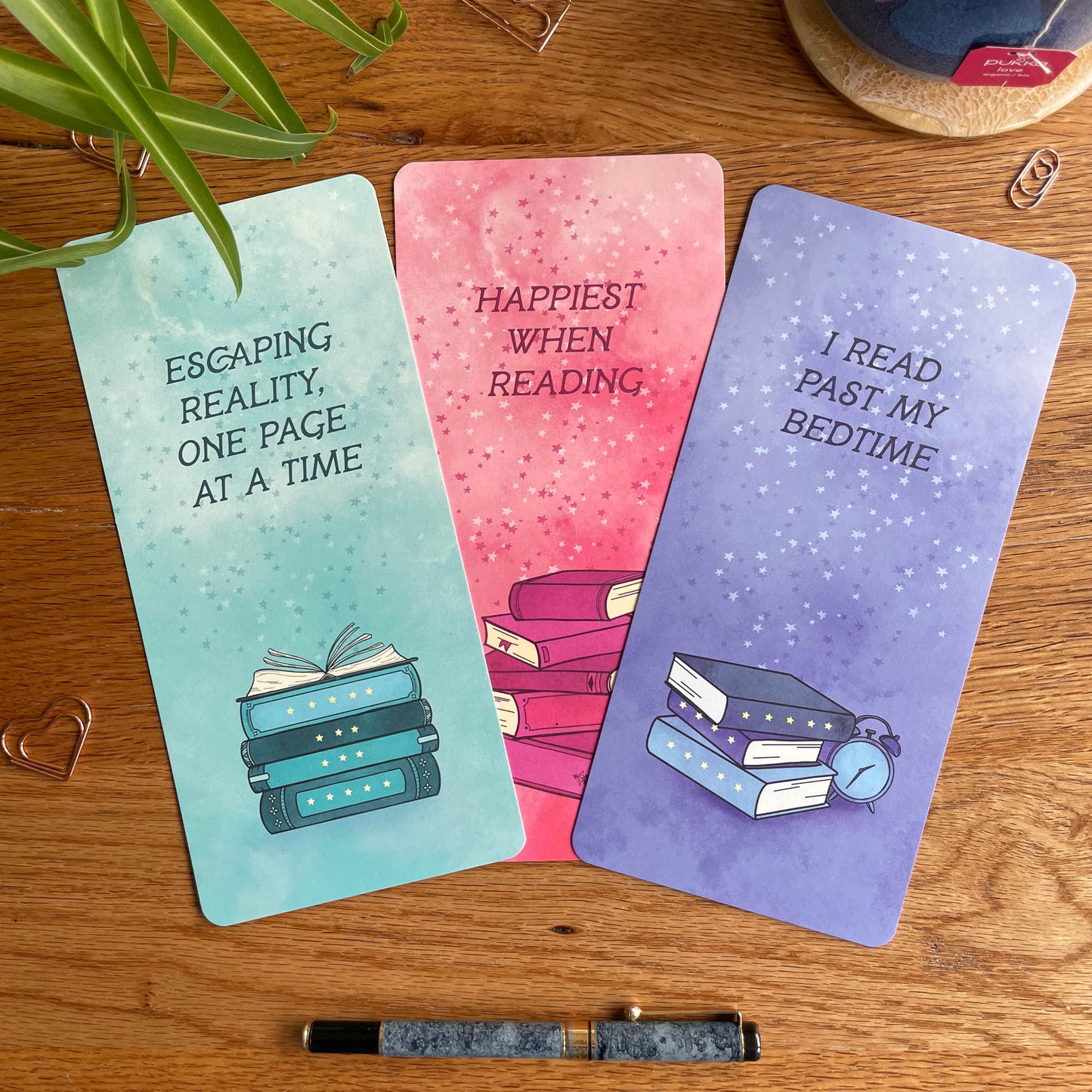 Reading Log Bookmark - Single, Set of 3, or Book Club Pack (10)