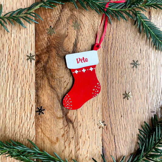 Personalised Christmas Stocking - Swiss Version