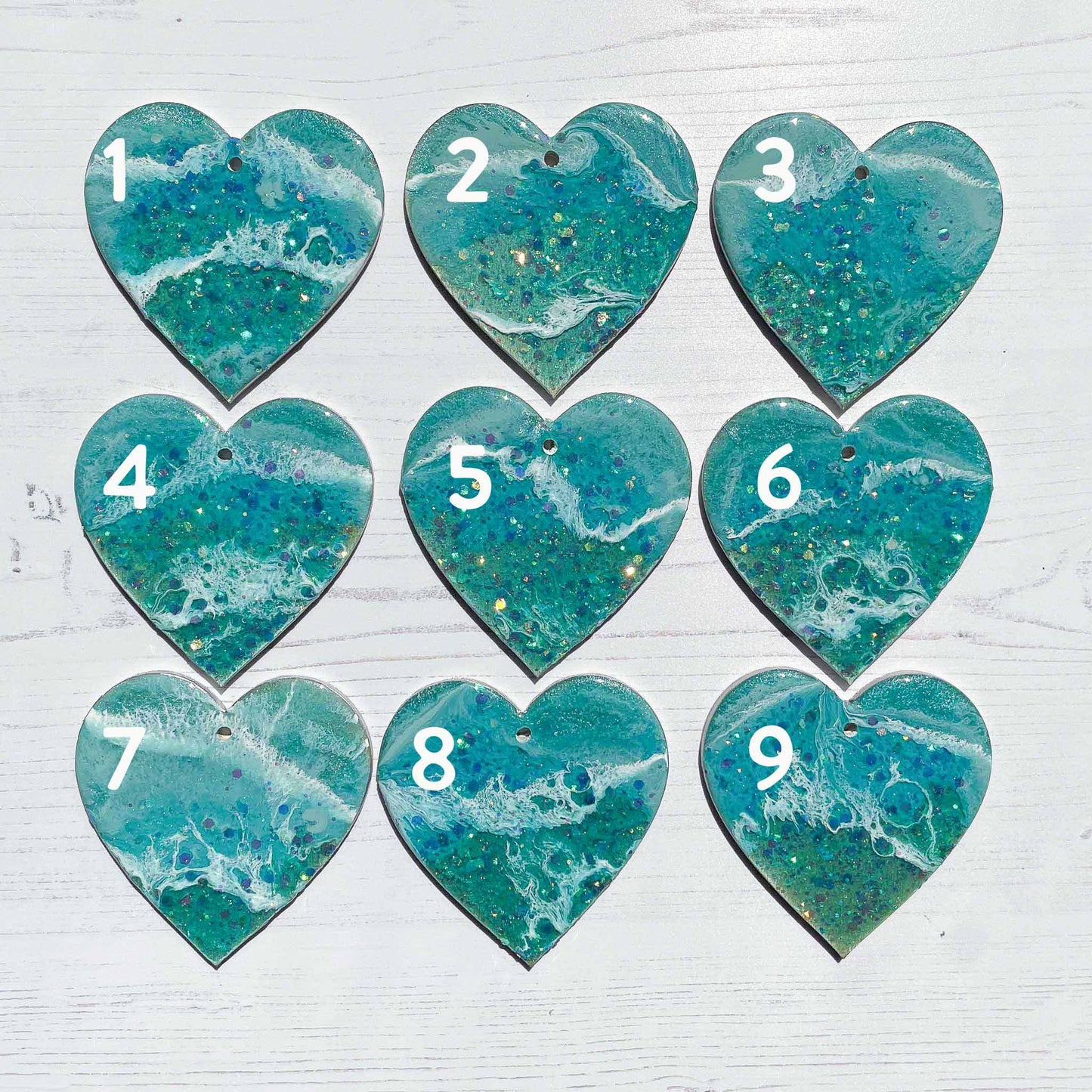 Swiss Lake Heart Decoration with/without greeting card