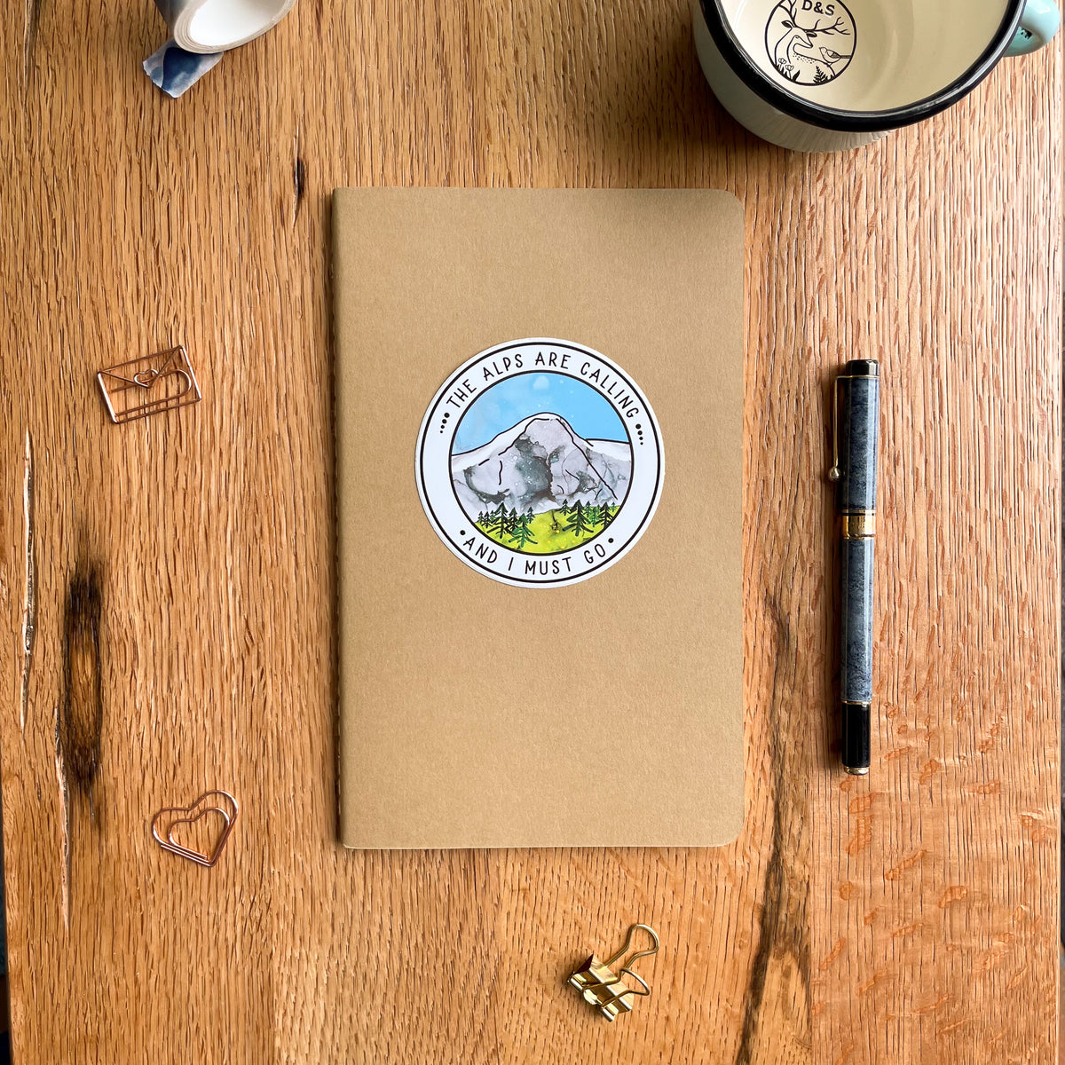 The Alps are Calling and I Must Go Vinyl Sticker - Swiss Themed Gift ...