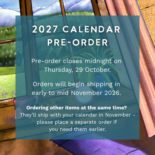 2027 Calendar Illustrated Swiss Alps Calendar - Swiss Chalet Views