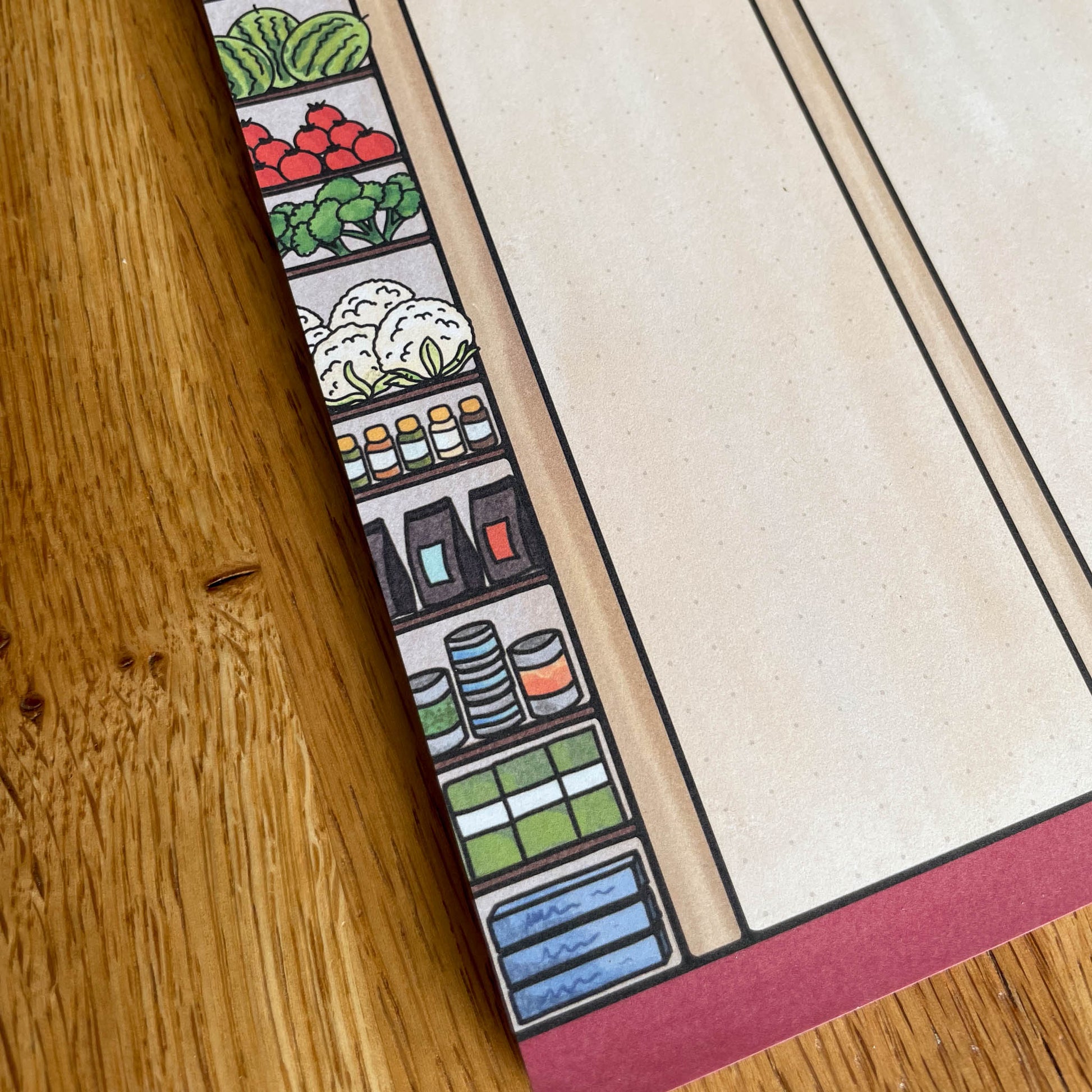 Image of a Meal Planner and Shopping List Notepad - Stay on top of your meal planning game with this versatile notepad that combines a meal planner and shopping list in one.