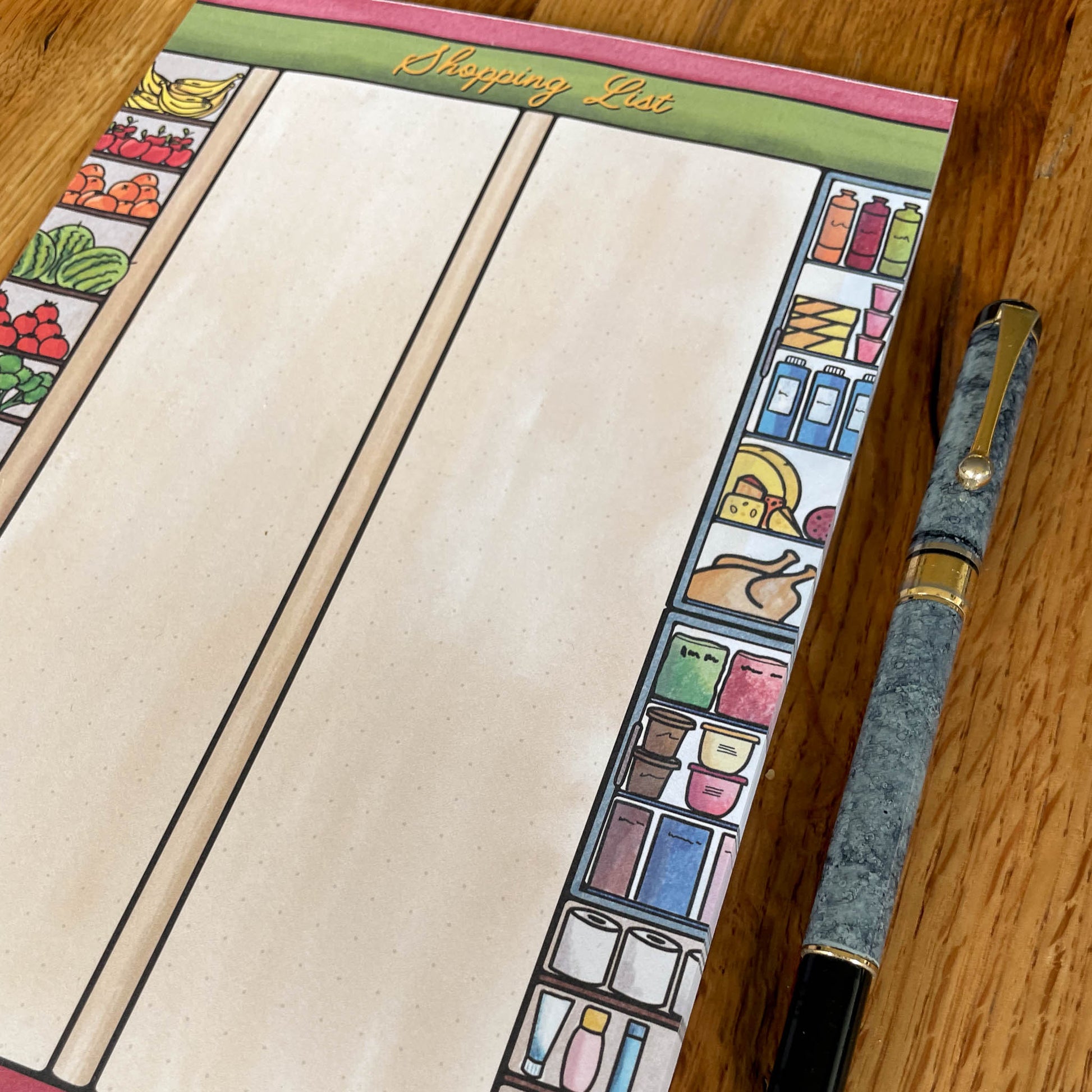A5 Weekly Shopping Checklist - Ensure you never miss an essential item again with this practical notepad that keeps all your grocery needs in one place.