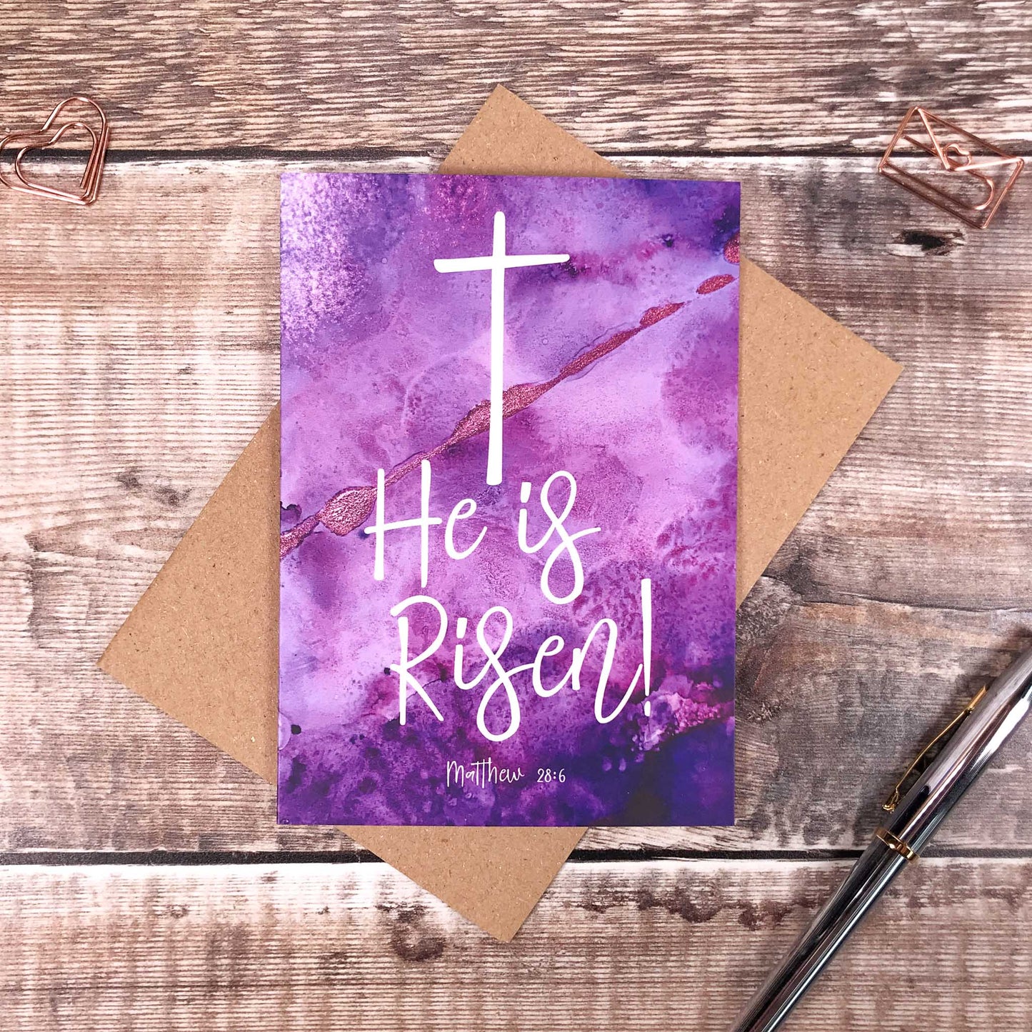 Easter Card with Cross