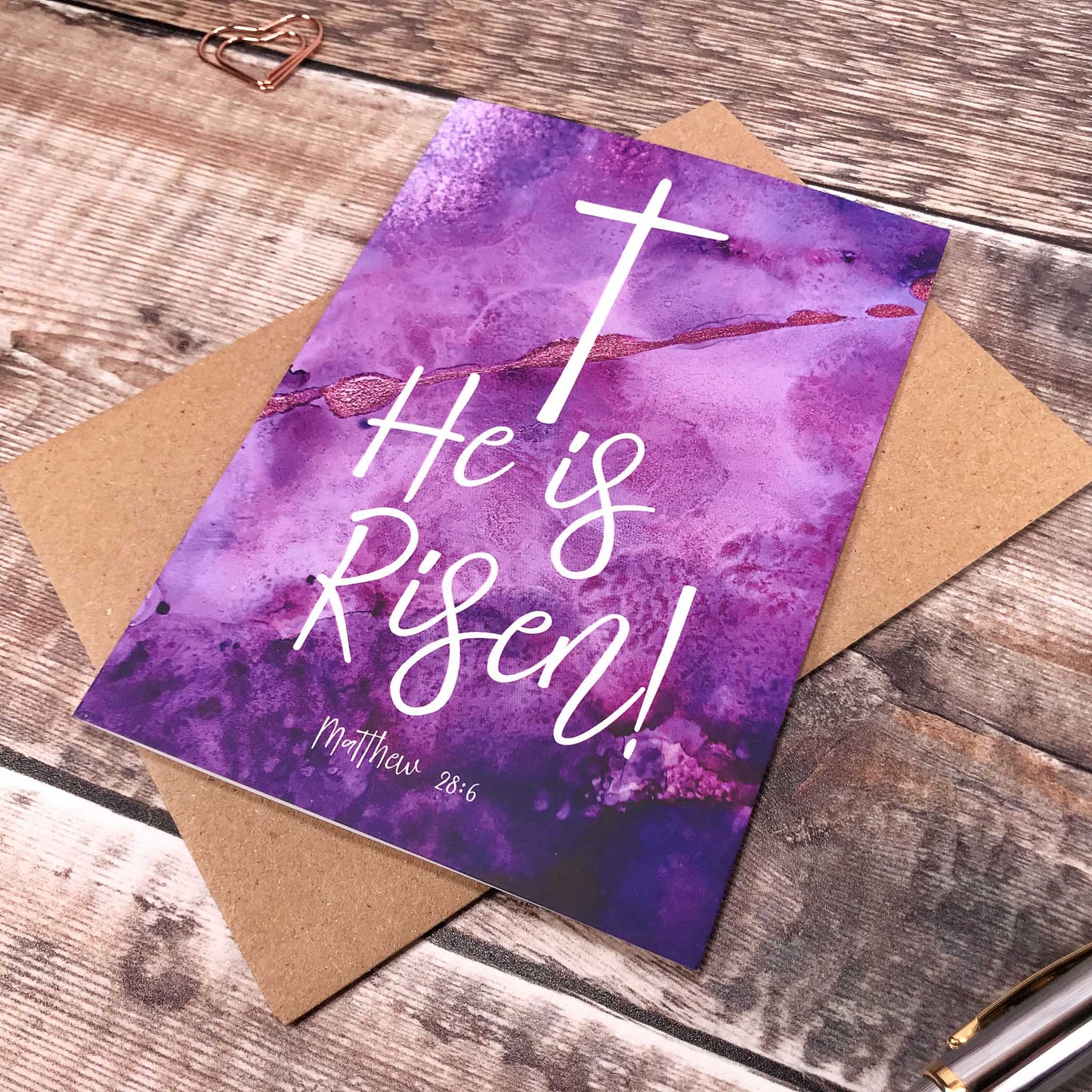 Easter Card with Cross