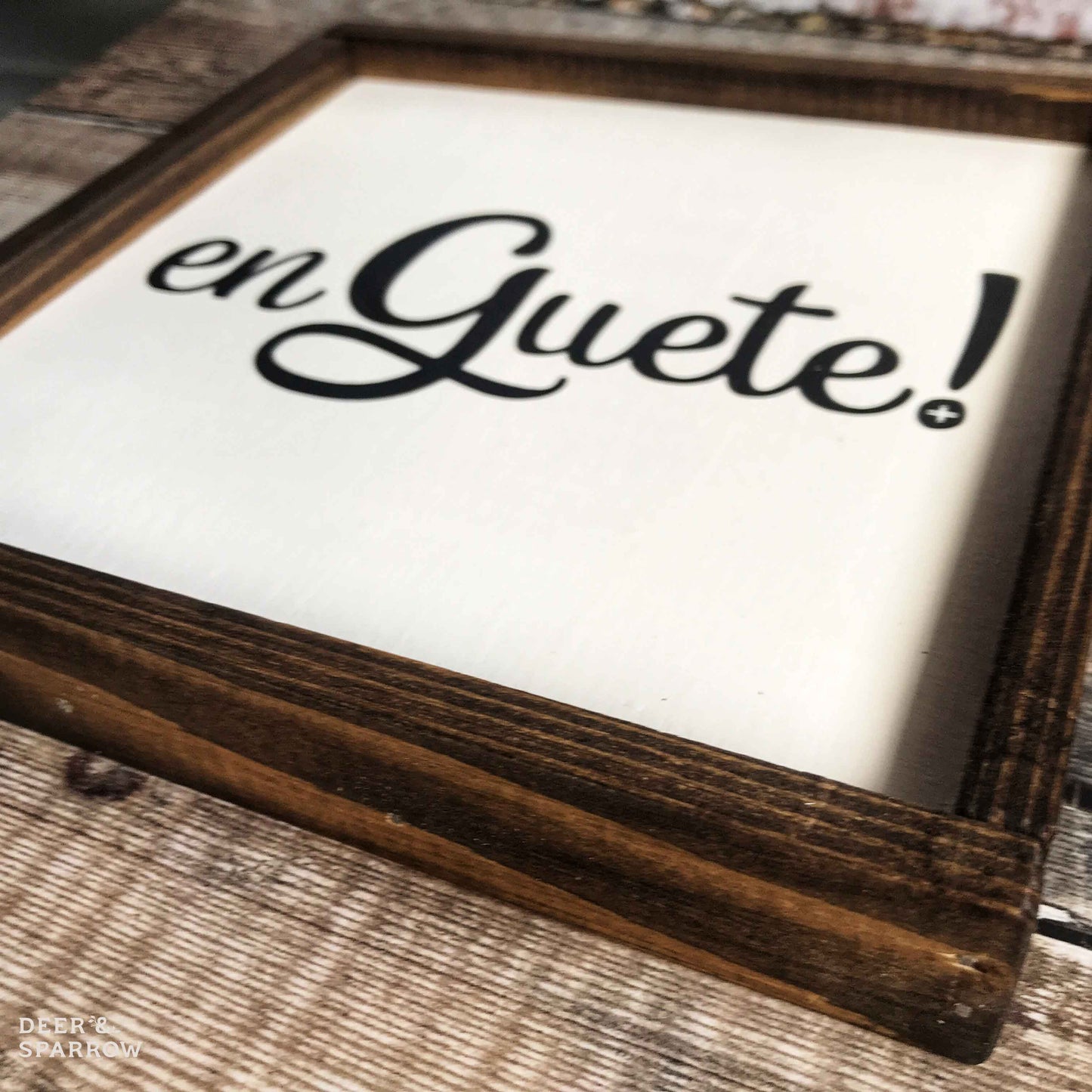 En Guete! Wooden Plaque