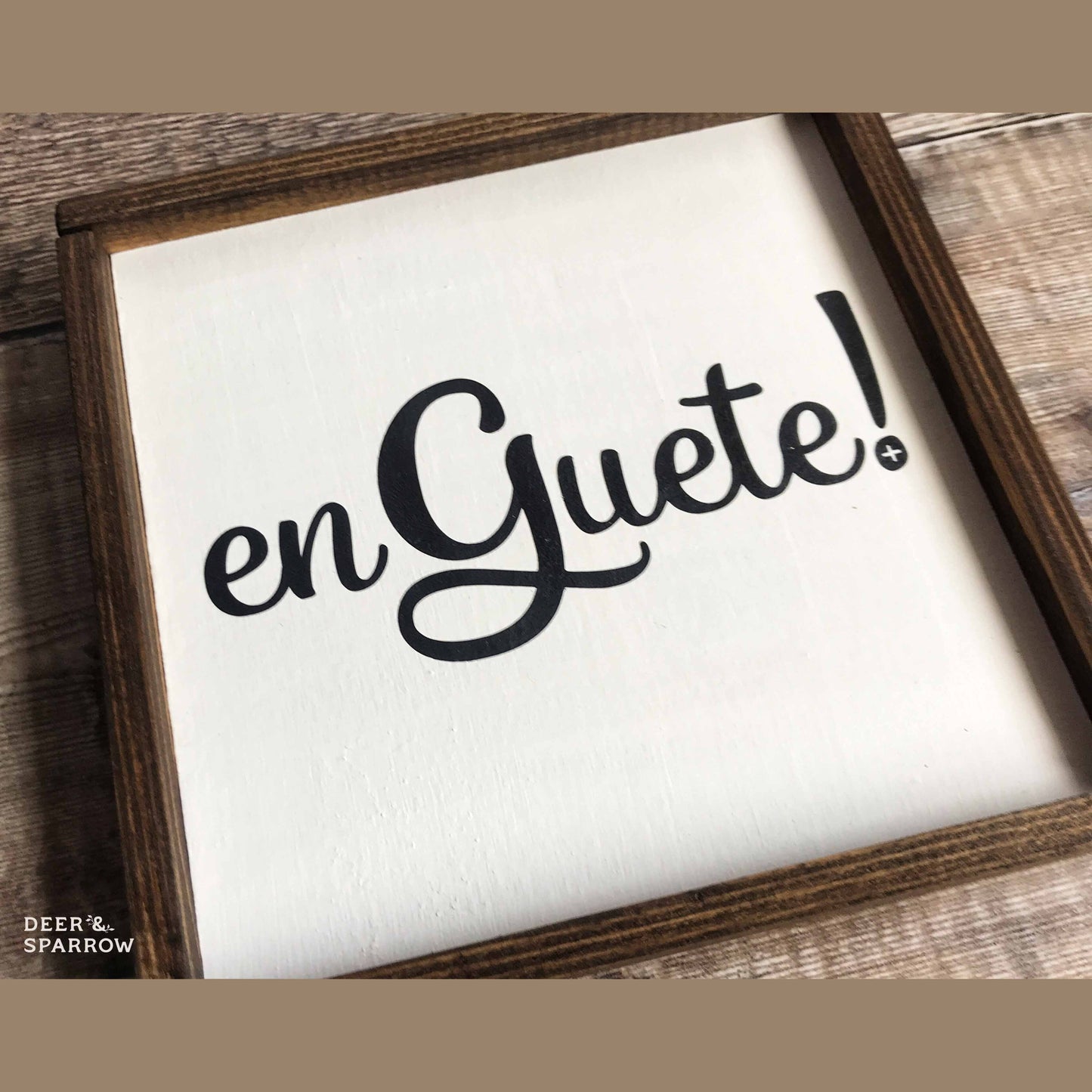 En Guete! Wooden Plaque